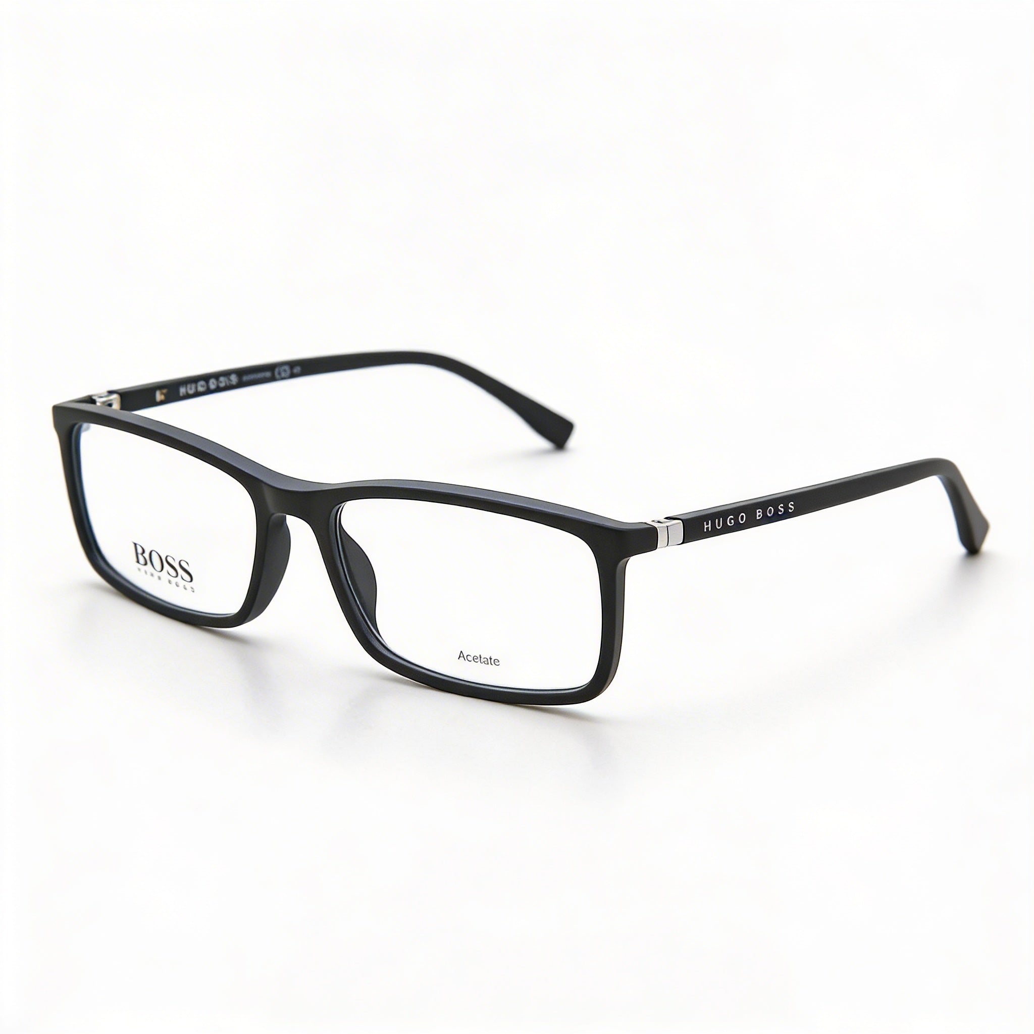 Hugo Boss 0680/It Unisex Sunglasses featuring a Grey Plastic Frame and Grey Polycarbonate Non-Polarized Lenses, 55mm, Photo 1