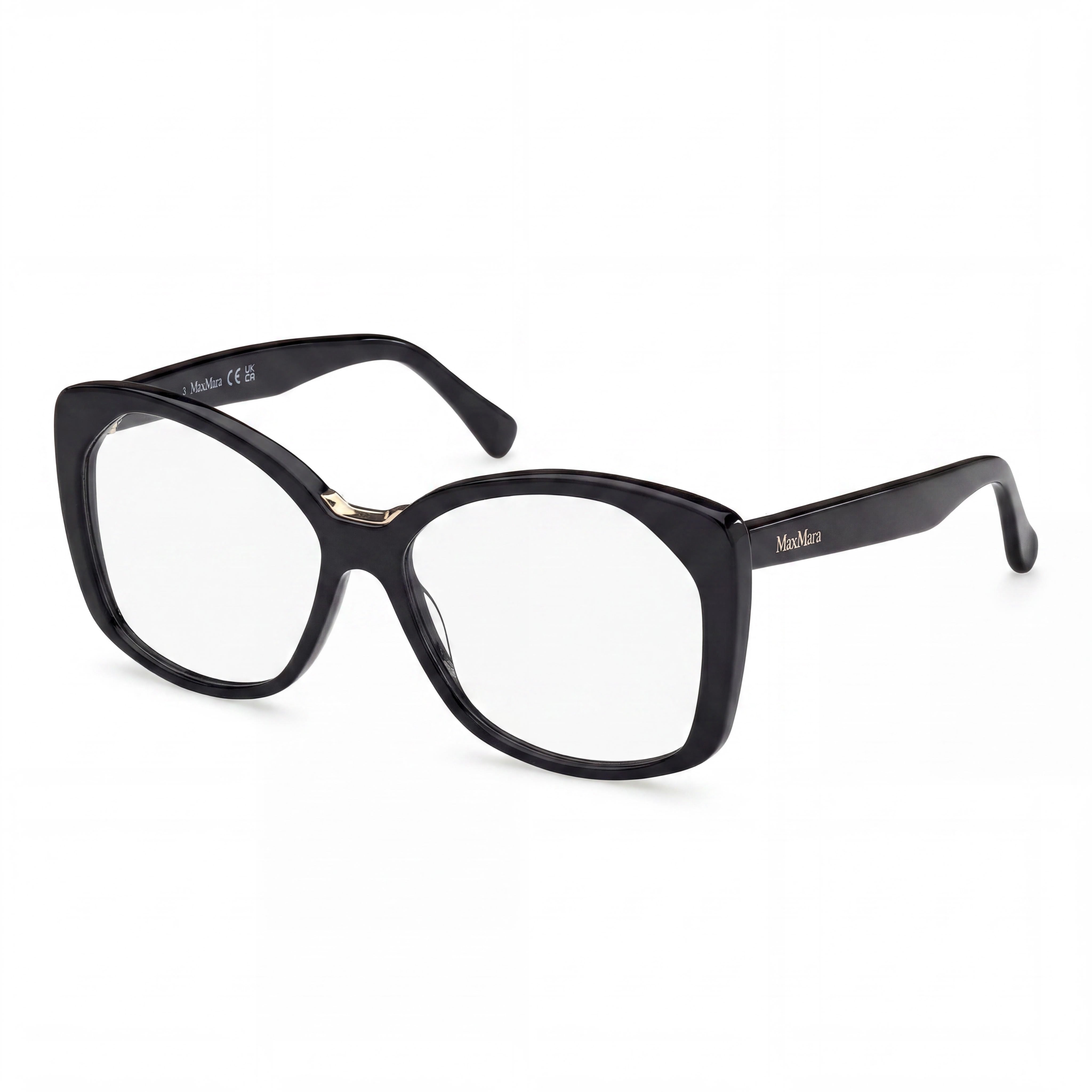 MaxMara Mm5141 Gafas para mujer Negro Brillante 57-15-140, Photo 1