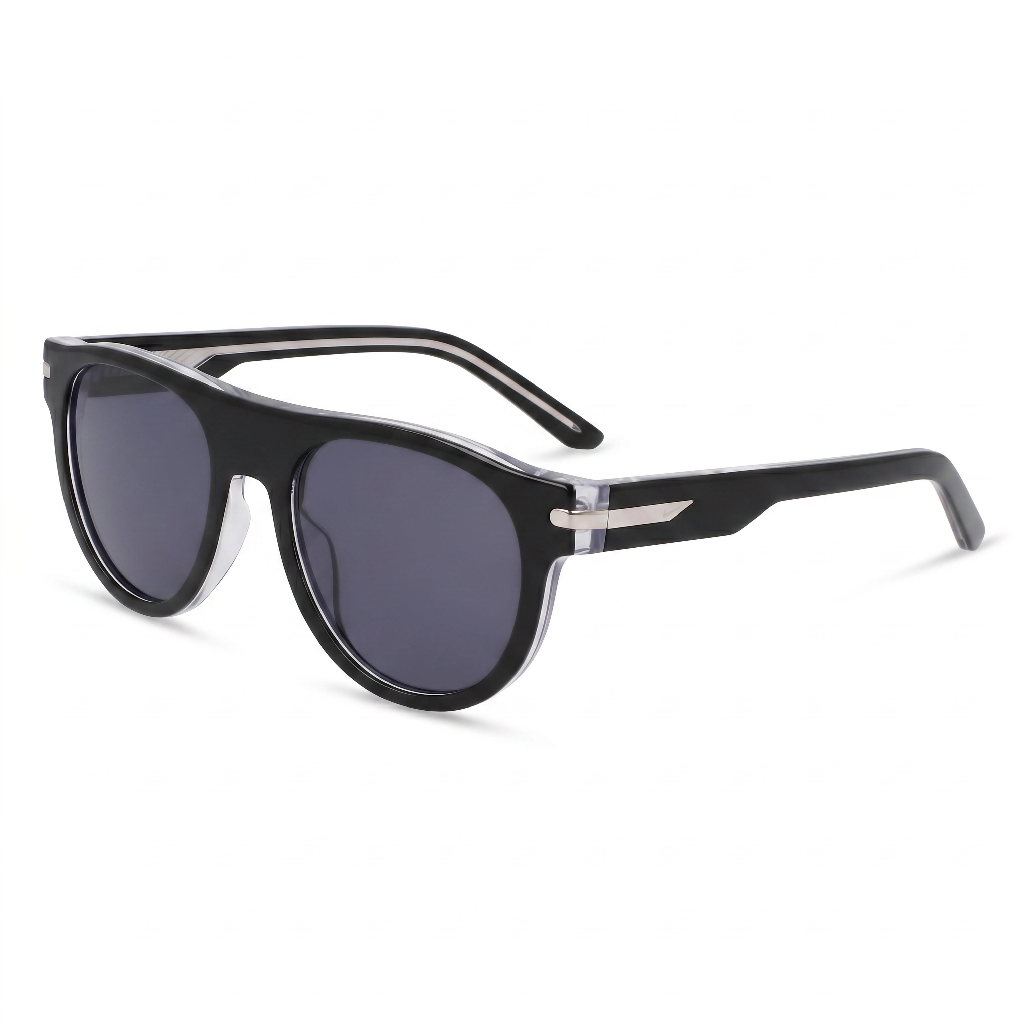 Nike Crescent Iii Ev24019 Unisex Acetate Non-Polarized Sunglasses Black Grey 52-19-145, Photo 1