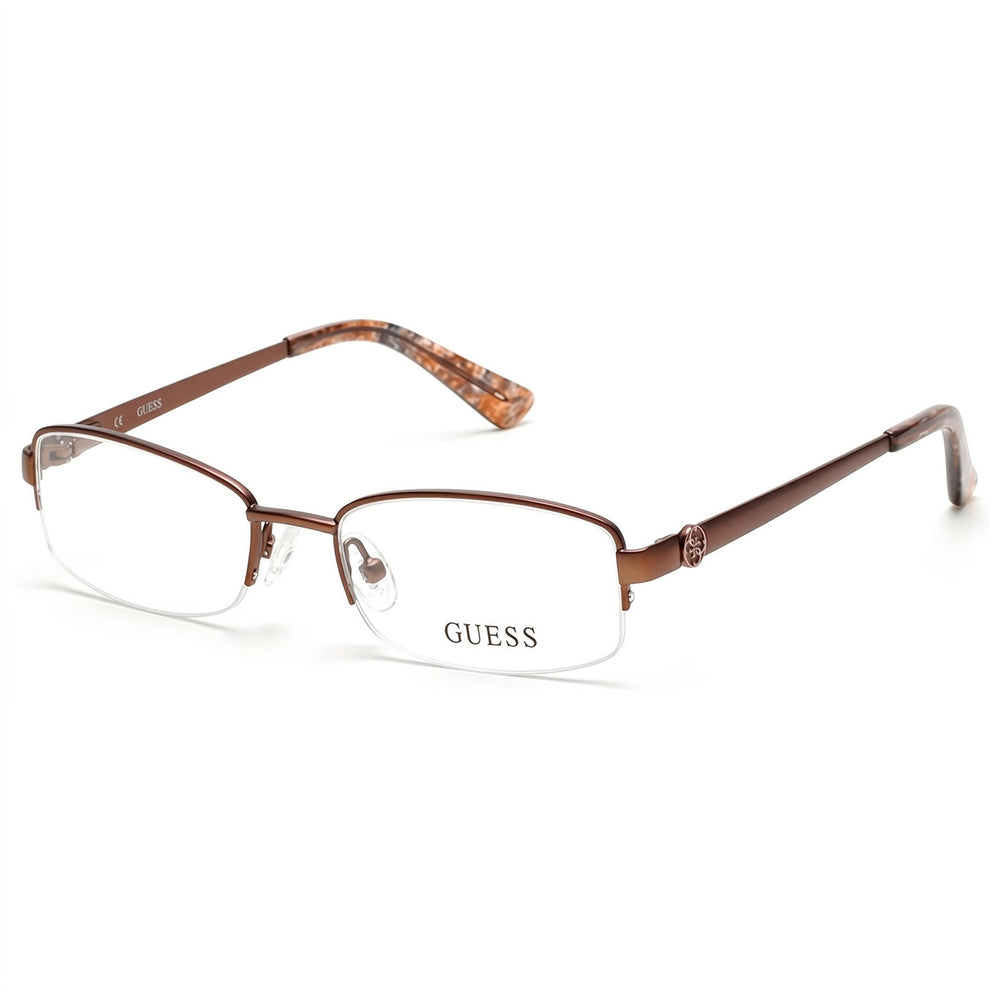GUESS GU2525 C50 Unisex Metal Optical Frames Matte Dark Brown 50mm
