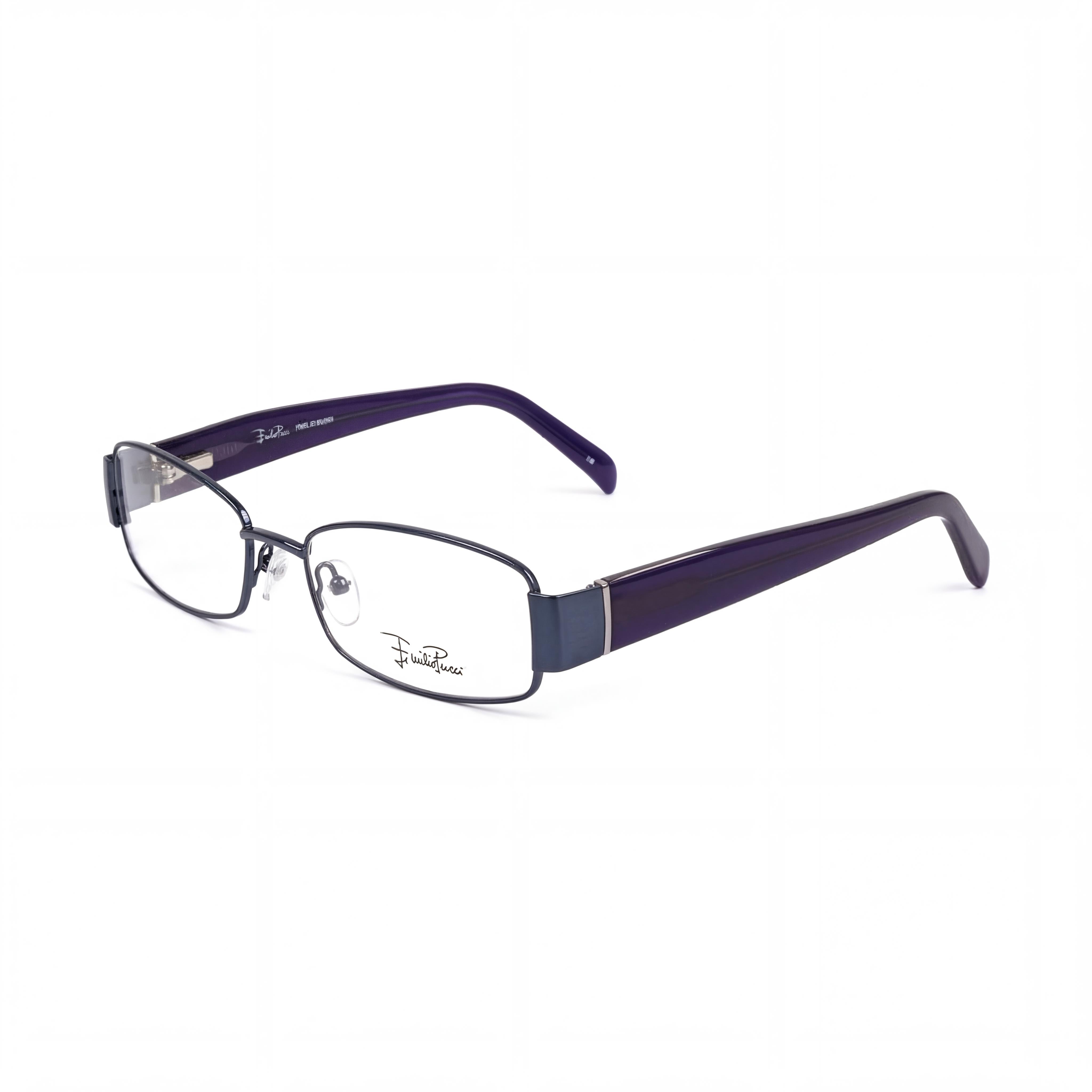 Emilio Pucci 2136_462-50 Unisex Eyeglasses with light blue Plastic Frame and Composite Lenses, 50-17-135mm, Photo 1