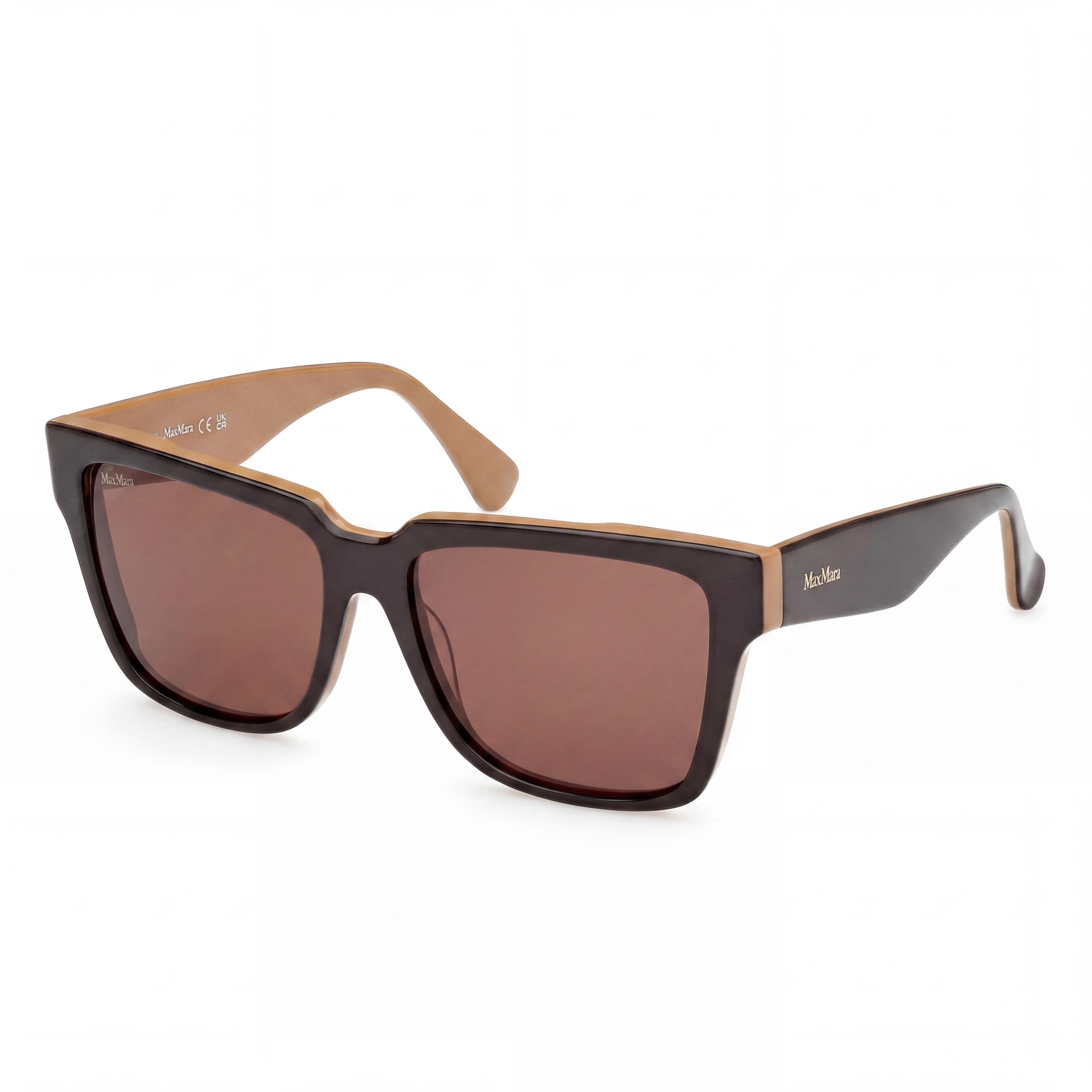 MaxMara MM0078 Women's Dark Brown Sunglasses 57-16-140mm, Photo 1