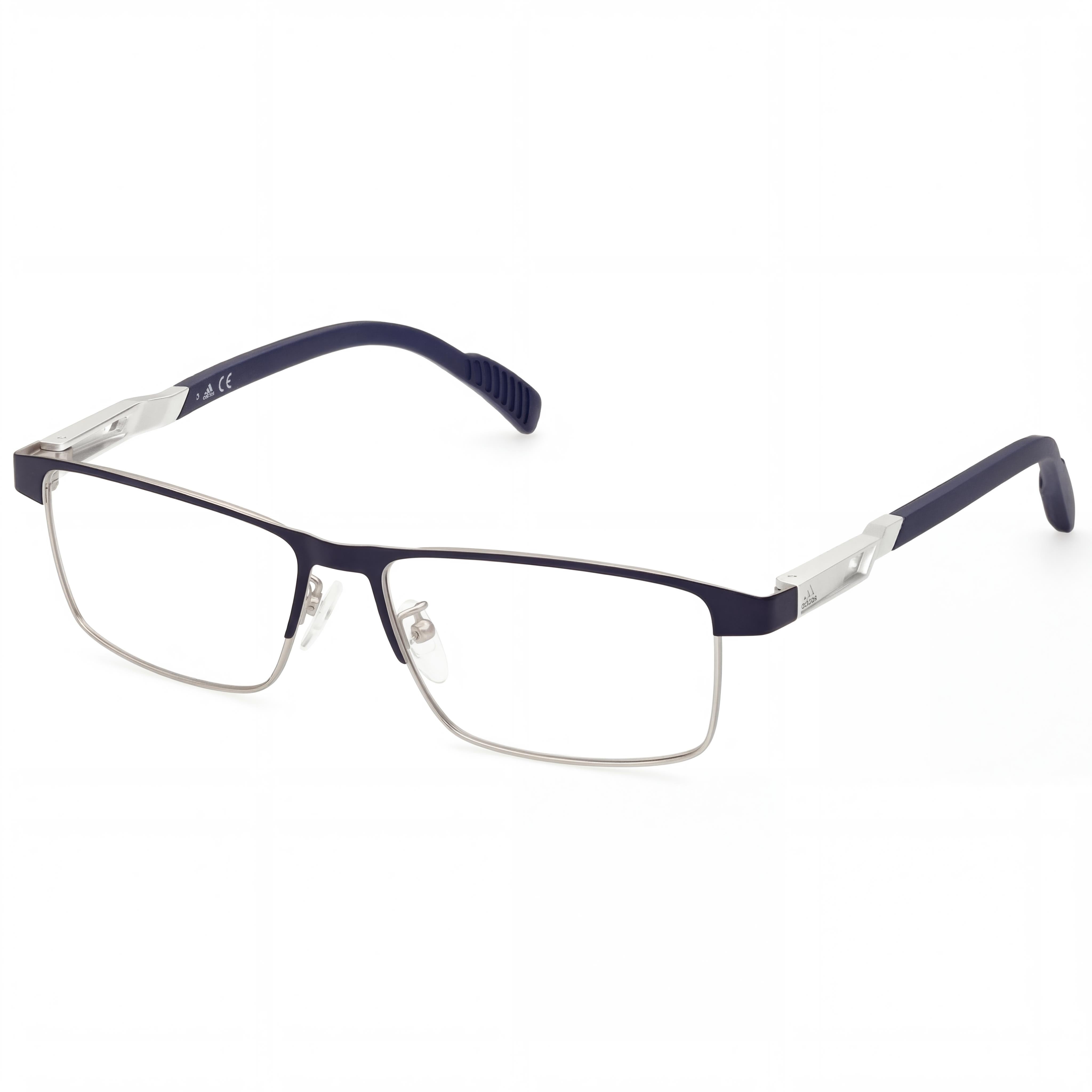 Adidas Sp5023 Men’s Metal Frame Eyeglasses in Matte Rhodium Blue, Lens 54mm, Bridge 15mm, Temple 140mm, Photo 1