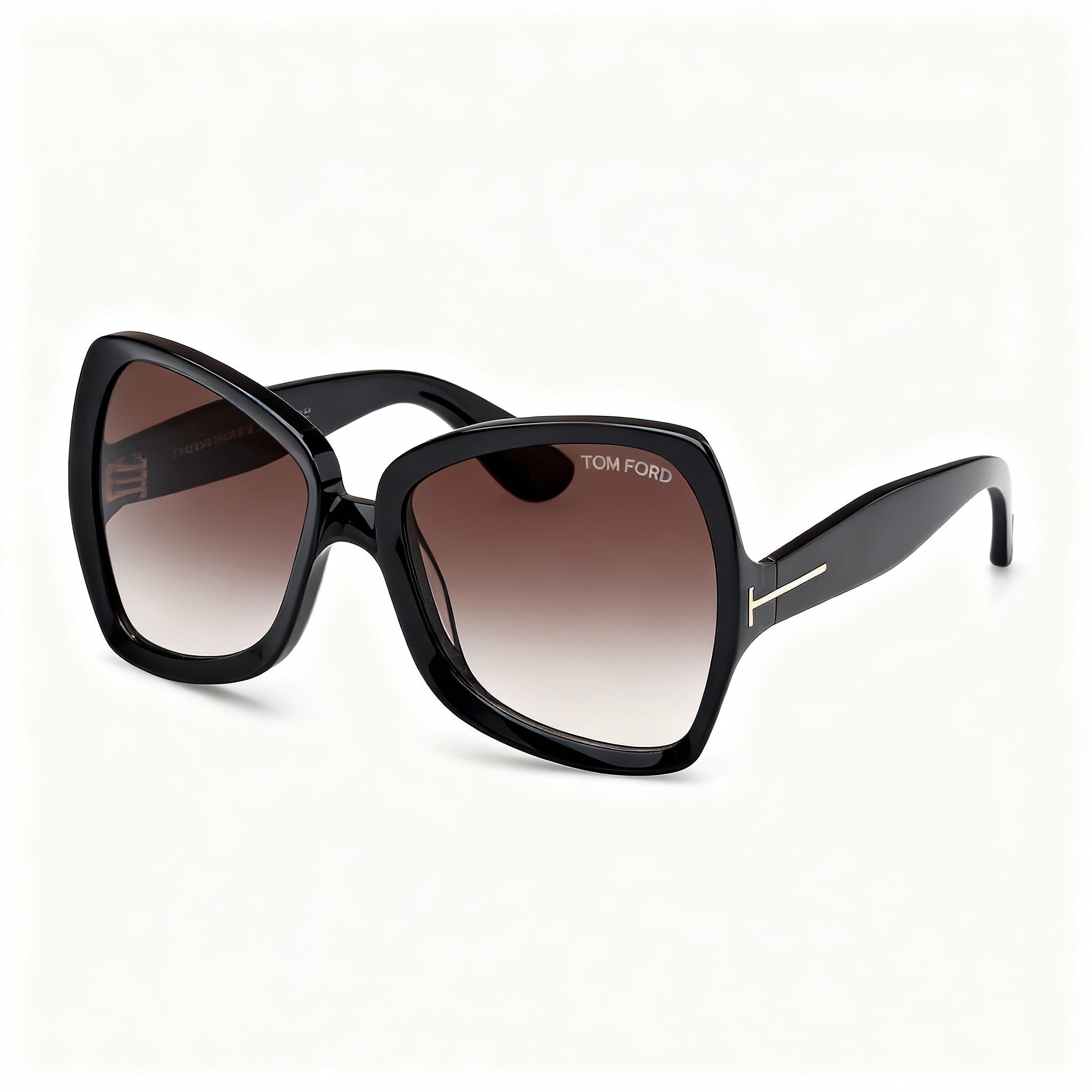 Tom Ford Jerry Men's Butterfly Acetate Sunglasses, Dark Havana Gradient Brown, Gradient Smoke Lenses, 18mm