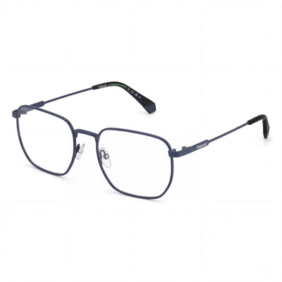 Gafas Polaroid Casual de acetato azul mate para hombre, ancho de lente: 54 mm, ancho de puente: 19 mm, longitud de patilla: 140 mm