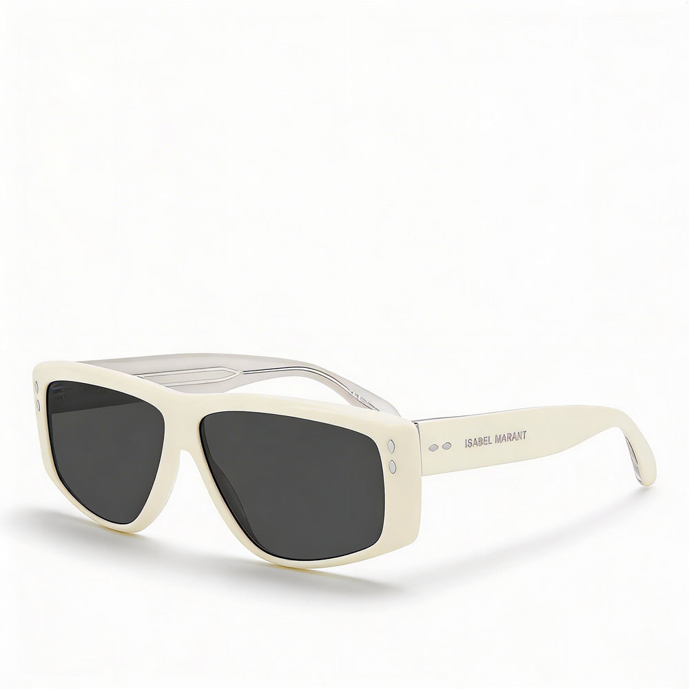Gafas de sol Isabel Marant Modern para mujer, de acetato marfil, sin polarizar, con protección UV, 61 mm