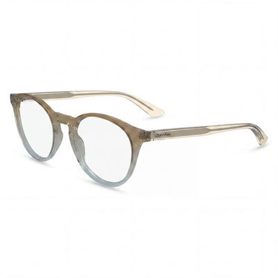 Calvin Klein Modern Unisex Iniettato Frame Eyewear with Polycarbonate Lenses, Khaki Azure, 50mm