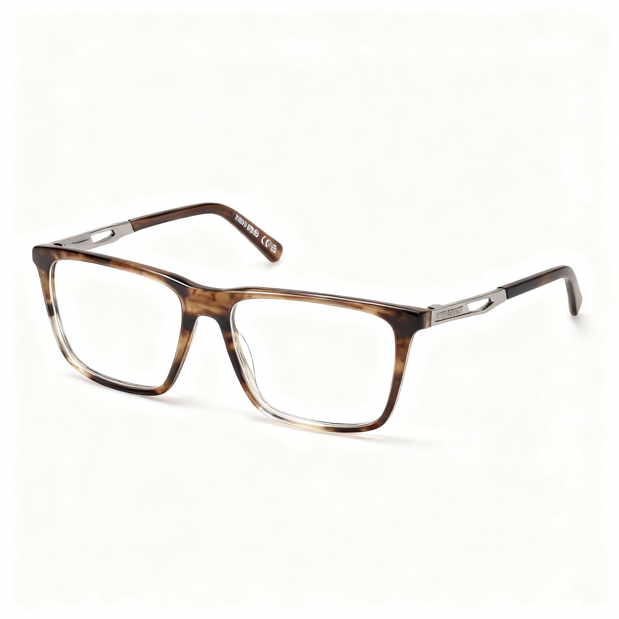 Harley-Davidson Men's Standard Size Eyewear Frames for Prescription Lenses or Fashion Use in Light Brown Horn