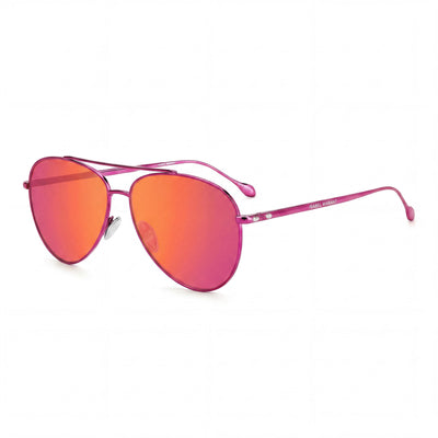 Isabel Marant Im0011s Women's Pink Metal Frame 100% UV Protection Sunglasses 60mm