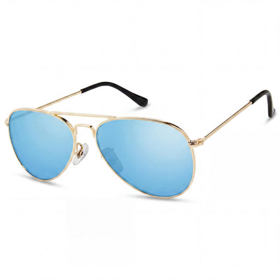 Gafas de sol Privé Revaux Aviador Unisex Marco de acero inoxidable Lentes polarizadas de espejo azul Protección UV 61mm