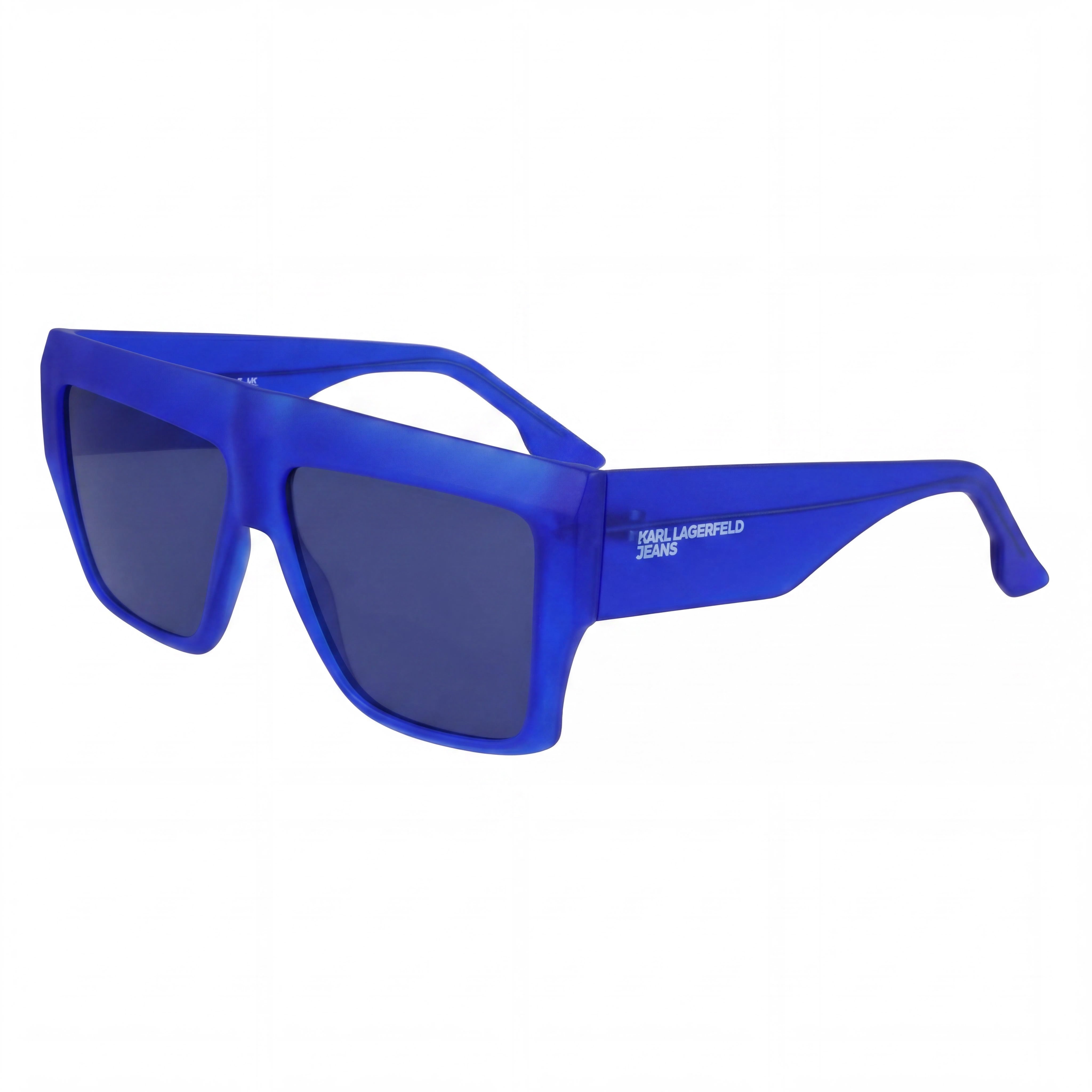 KARL LAGERFELD Klj6148s Unisex Injected Frame Sunglasses, Matte Electric Blue, 57mm, UV Protected, Photo 1