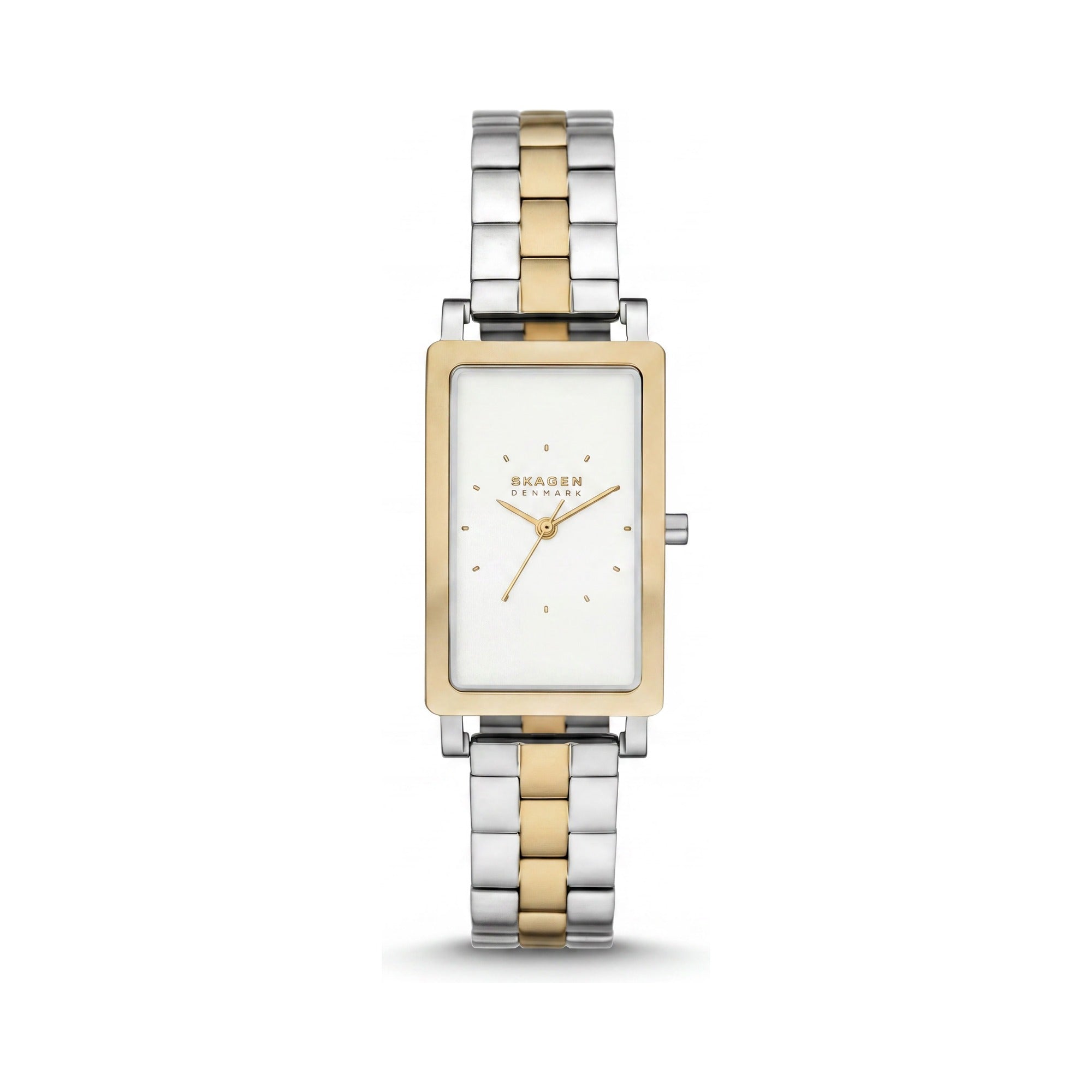 SKAGEN DENMARK Hagen Lille reloj de cuarzo de acero inoxidable bicolor resistente a los arañazos para mujer, 31 mm, Photo 1