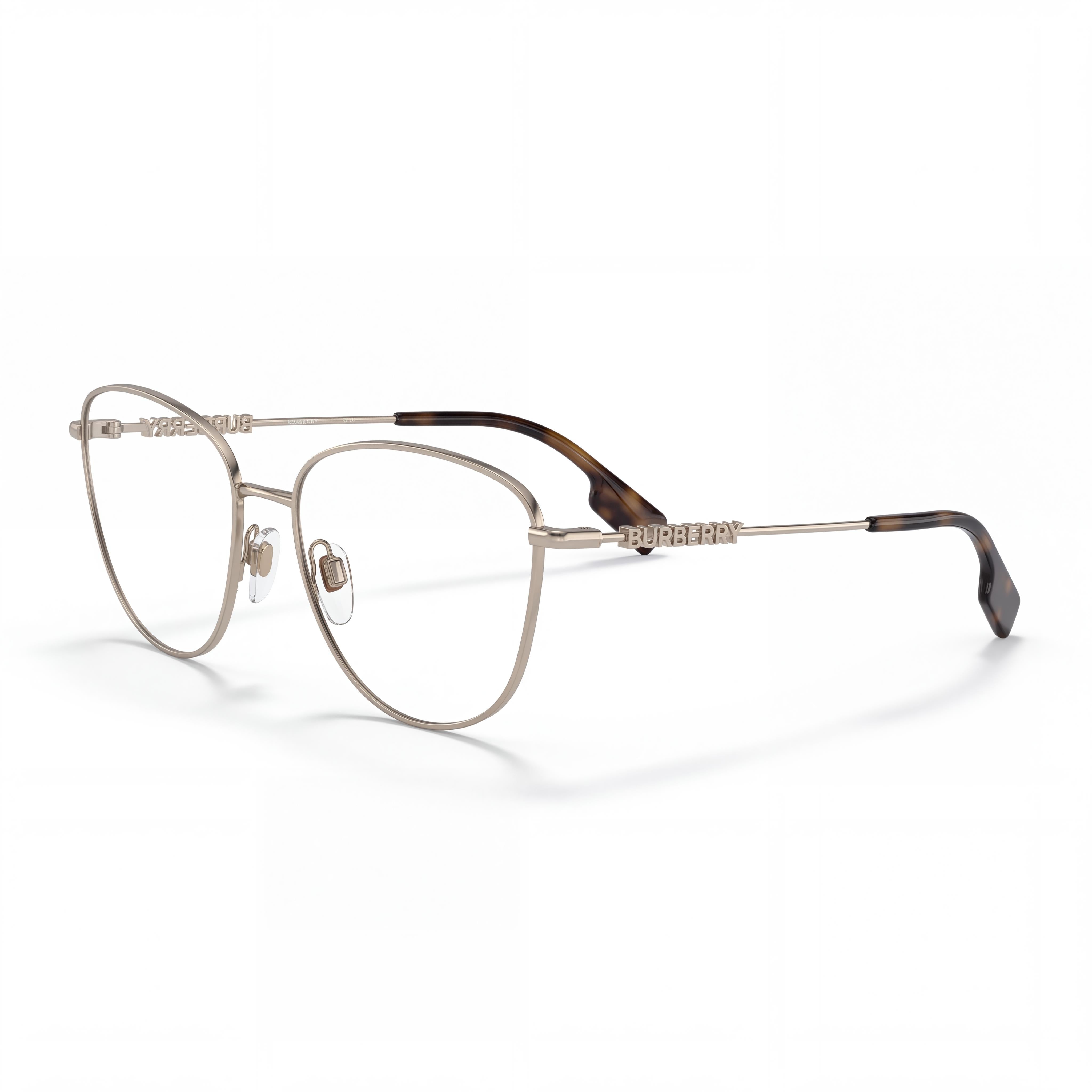 BURBERRY Be 1376 Men's Light Gold Optical Frames, Prescription Ready, with Clear Demo Lenses 55-17-140, Photo 1