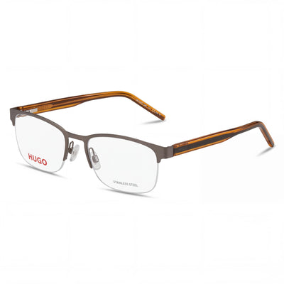 Hugo Boss Casual Men's Eyewear with Alloy Steel Frame and Polycarbonate Lenses in Ruthen Green 53mm