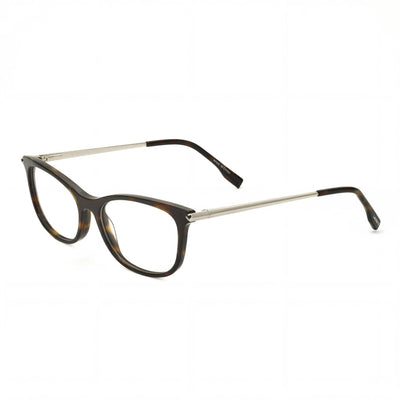 Gafas Lacoste Modern L2863 para mujer, listas para graduar, con montura de acetato havana y lentes transparentes de demostración de 53 mm