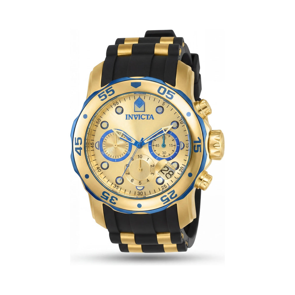 Reloj Invicta 17887 para hombre, informal, cronógrafo, cuarzo suizo, tono dorado, acero inoxidable, 48 mm, resistente al agua