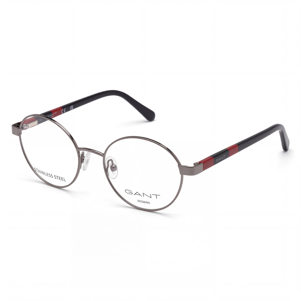 Max&Co. MO5104 Women's Shiny Red INJECTED Frame Eyewear with Transparent Plastic Lenses 54/14/145, Photo 1