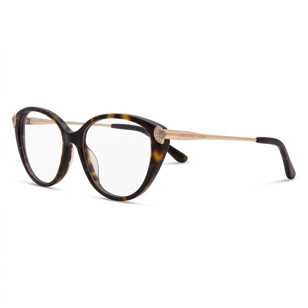 Gafas unisex Michael Kors Mk 4098bu con montura de acetato, estilo ojo de gato, multicolor, 53 mm