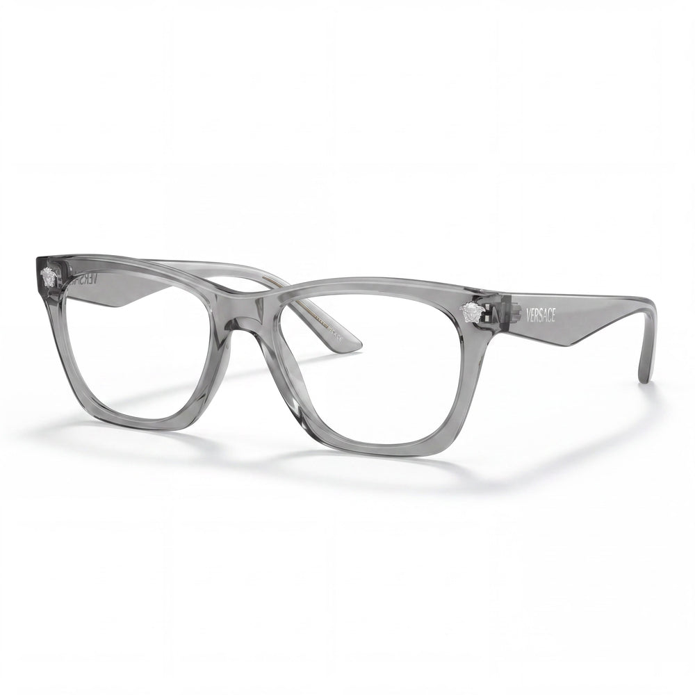 Gafas Versace Ve 3363 U para mujer de acetato transparente gris con lentes de policarbonato de 50 mm