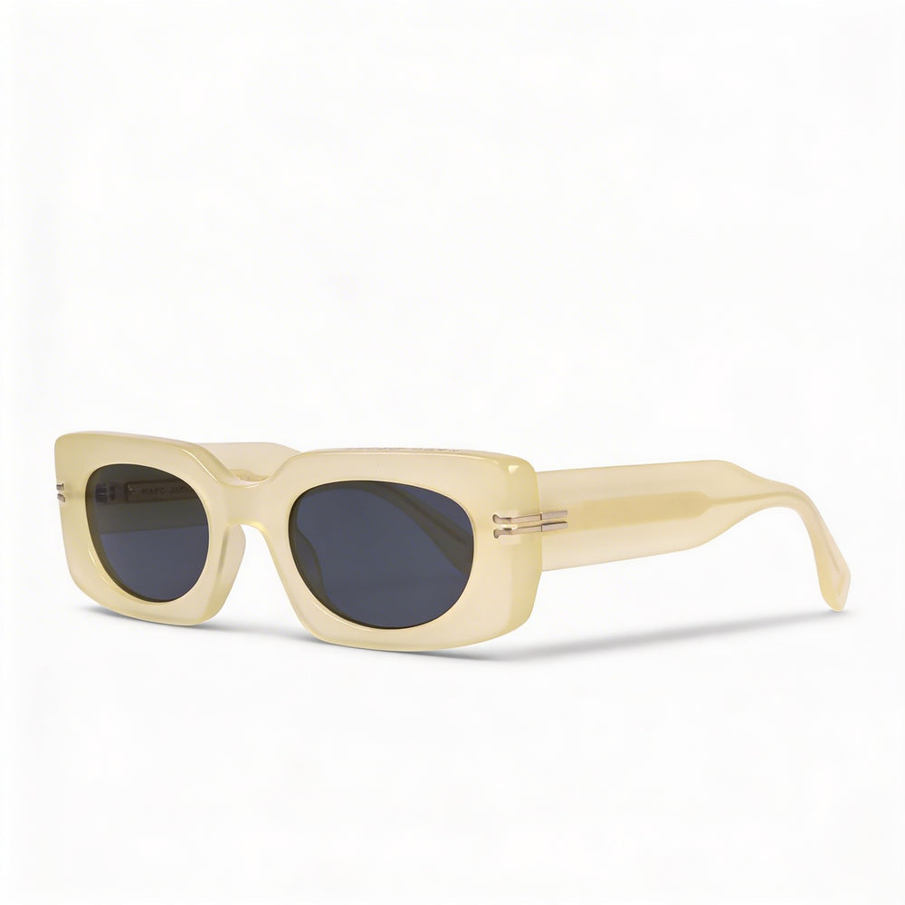 Marc Jacobs Casual Women's Frosted Yellow Acetate Frame with Yellow Polycarbonate Lenses UV Protection 50mm Sunglasses