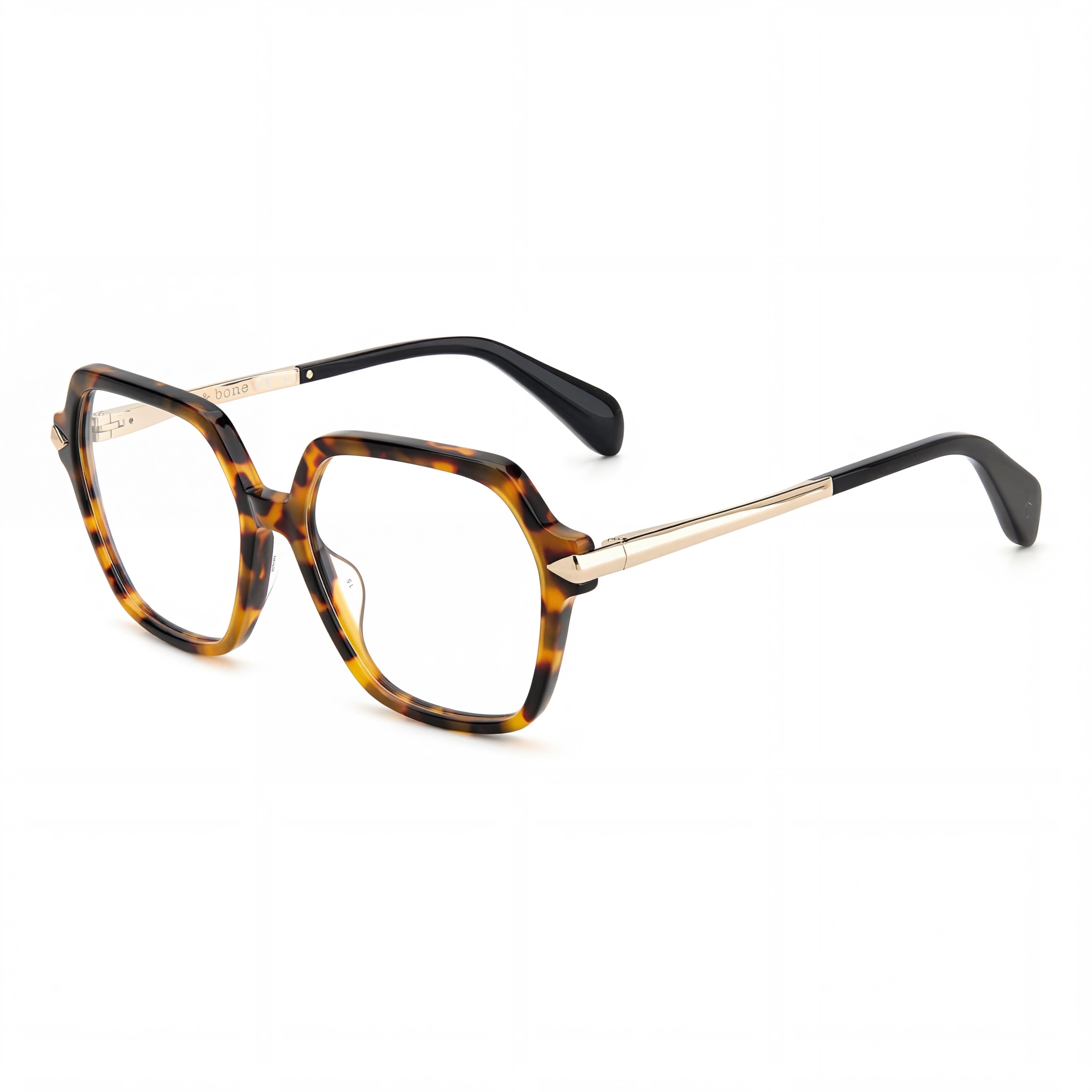 rag & bone Modern Women's Acetate Havana Black Non-Polarised Sunglasses 55mm, Photo 1