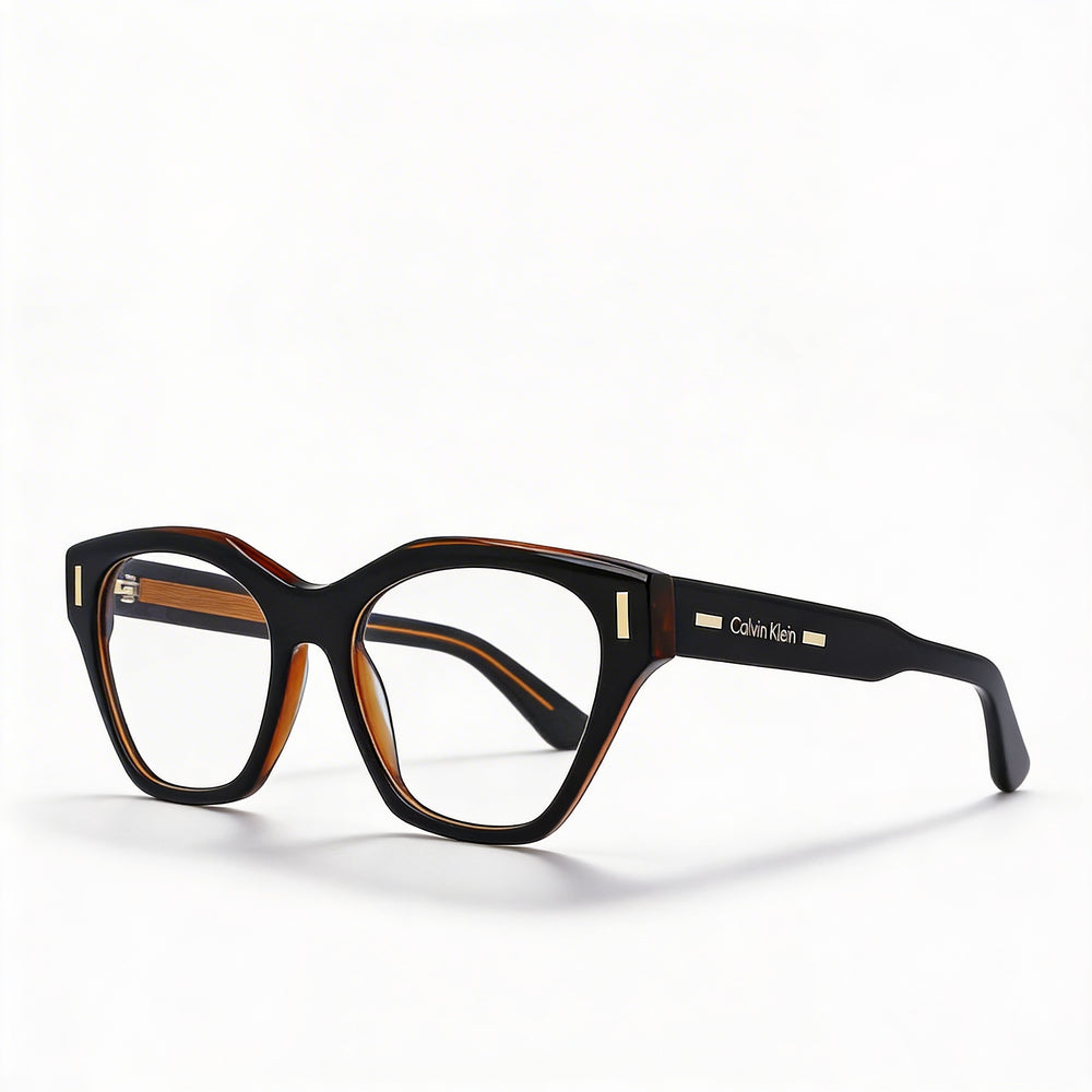 Gafas de sol unisex Calvin Klein CK23518 de acero aleado, no polarizadas, color negro carbón, ancho de lente: 52 mm