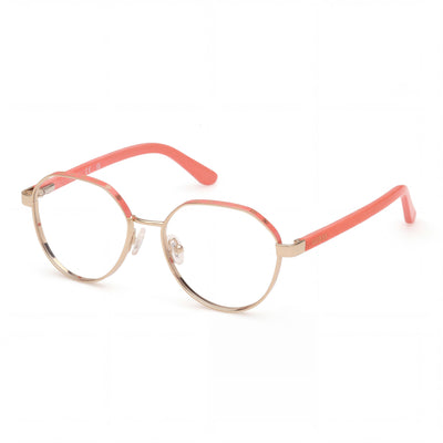 Gafas de mujer Guess Gu50124 de acero inoxidable en oro rosa brillante de 51mm