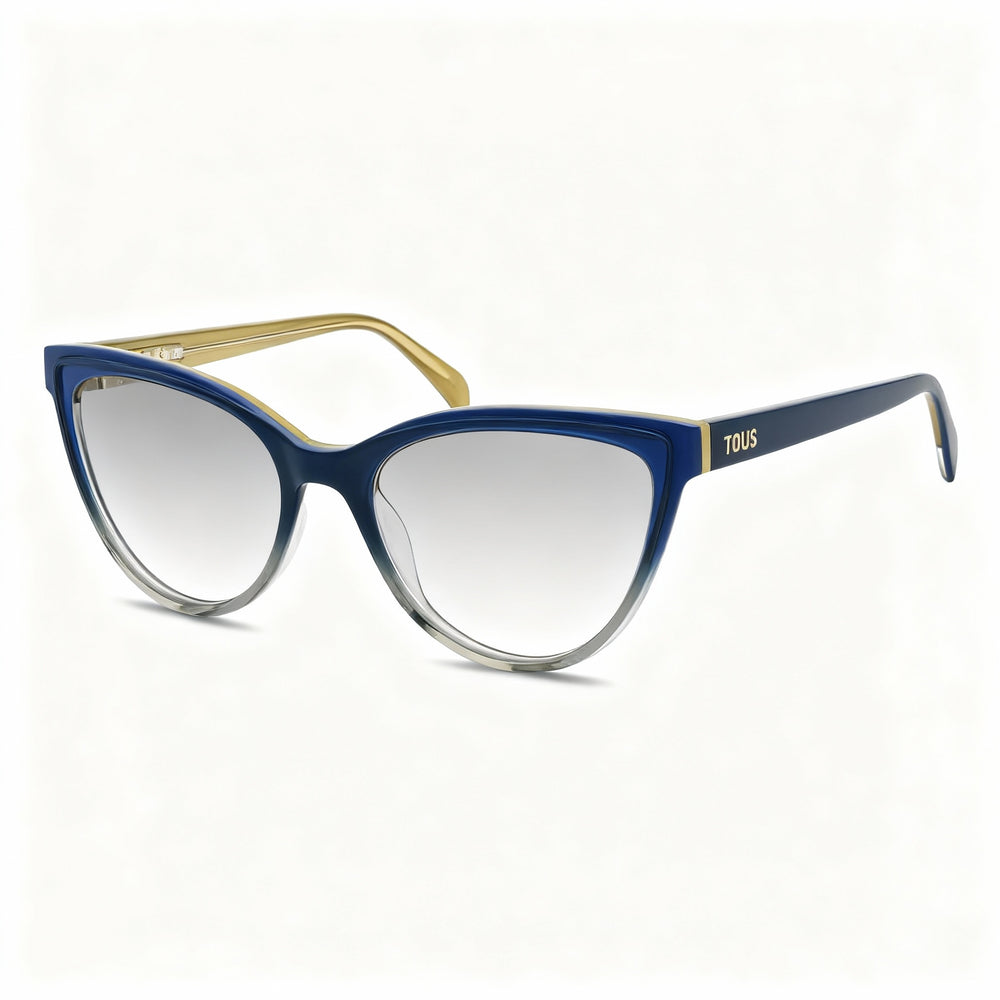 TOUS VTOC16 Women's Casual Acetate Full-Rim Eyeglasses, Brown Pink Havana, 53mm Lens Width