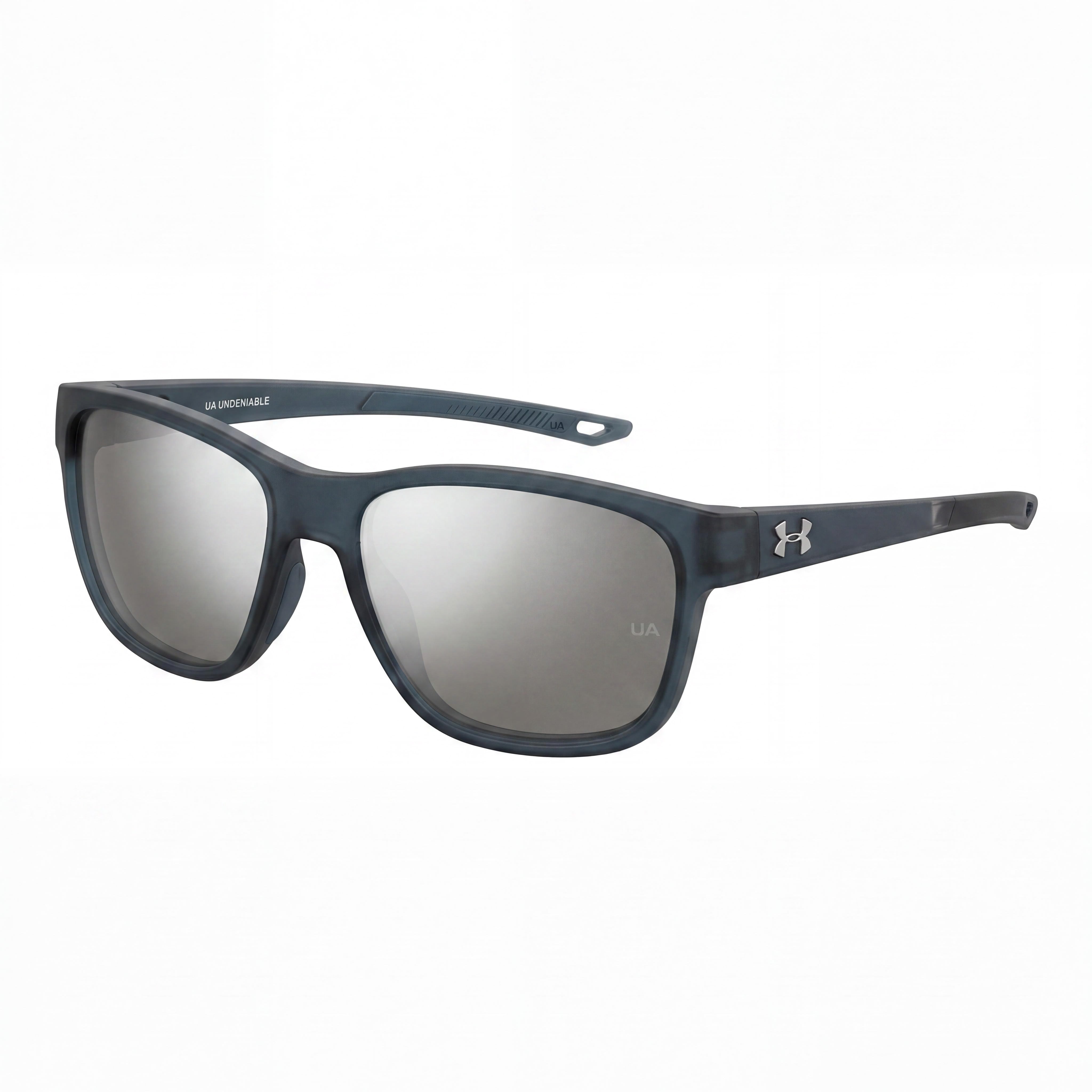 Under Armour Ua Undeniable Unisex Non-Polarized UV Protected Sunglasses Transparent Dark Blue Frame Blue Crystal Lenses 61, Photo 1