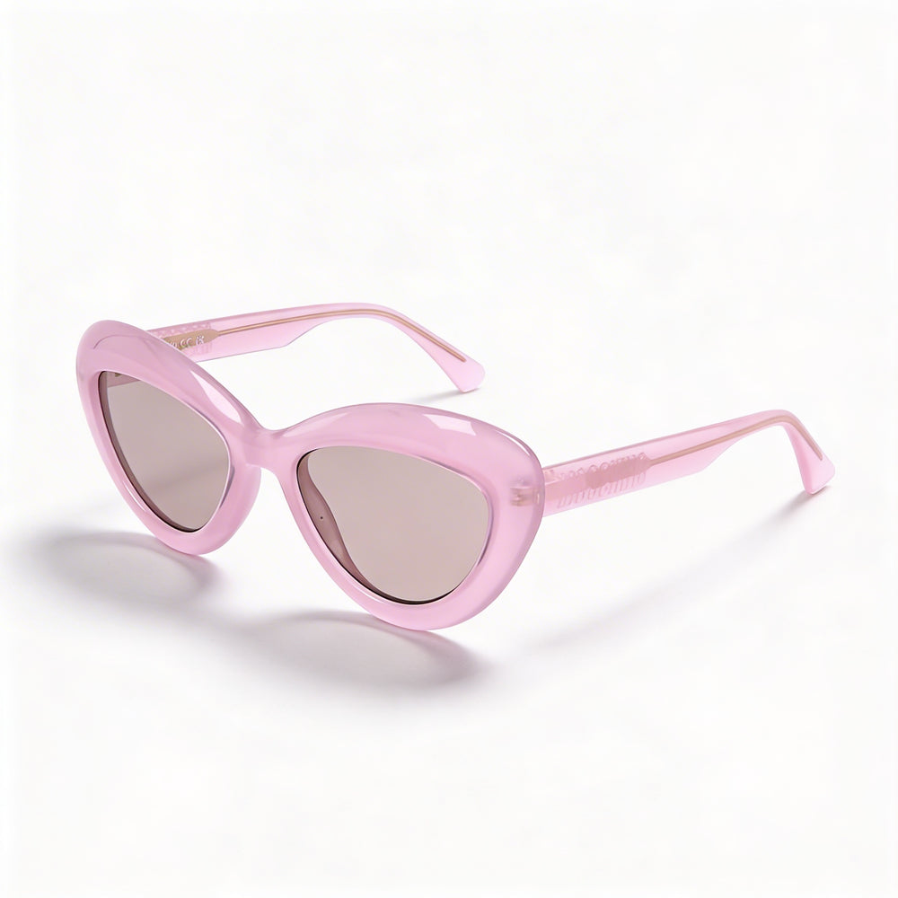 Gafas de sol Moschino MOS163/S para mujer, de plástico, con forma de ojo de gato, color rosa, 100 % protección UV, no polarizadas, 55 mm