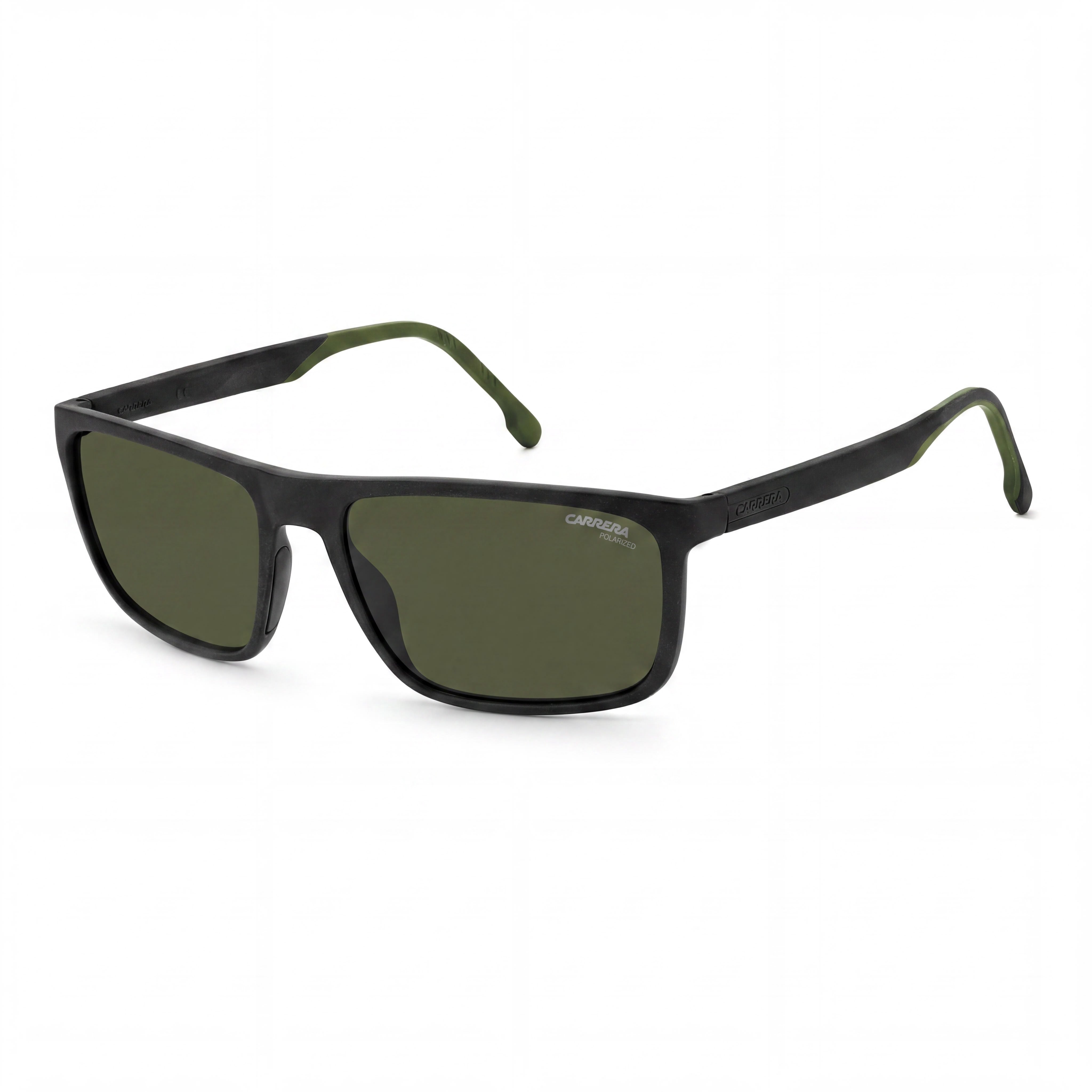 Gafas de sol Carrera para hombre 8047/S negras verdes con montura de poliamida y protección UV de 58 mm, Photo 1