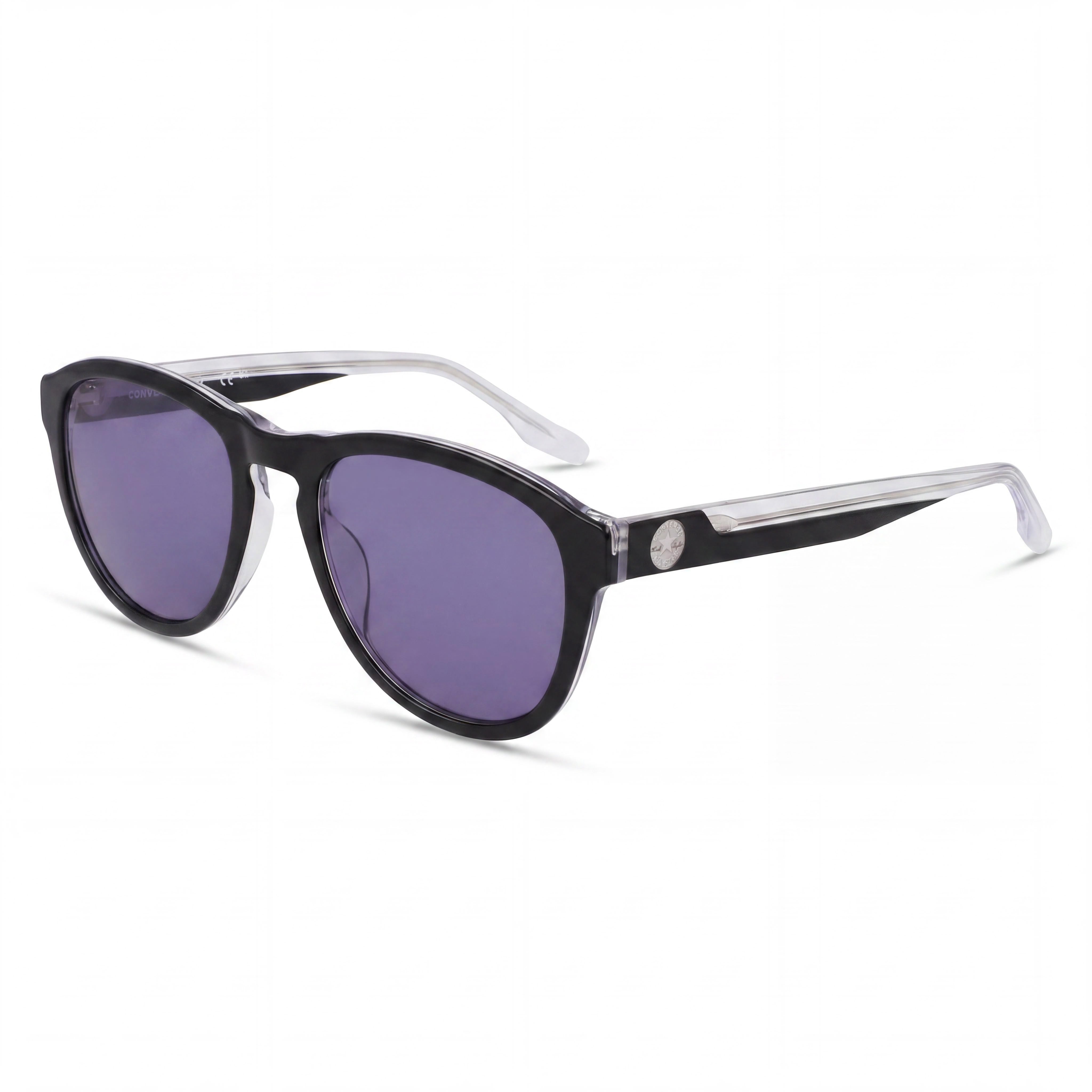 Converse Cv567s Unisex Aviator Sunglasses with Black Crystal Acetate Frame and UV 400 Lenses 54mm, Photo 1
