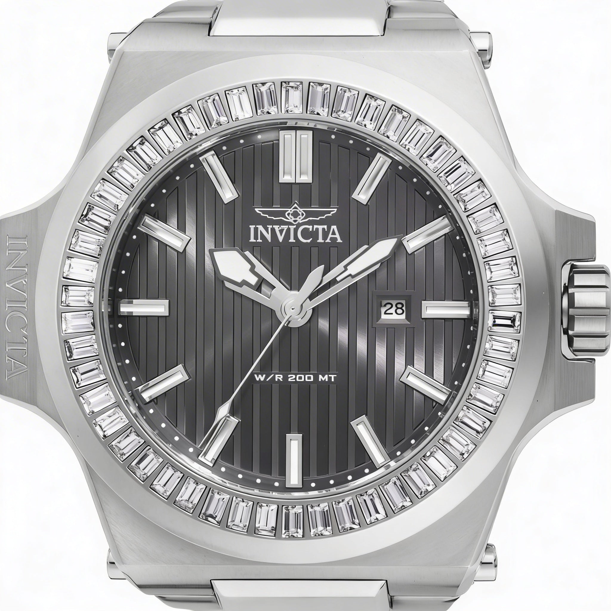 Invicta Akula 49132 Unisex Quartz Stainless Steel Silver Bracelet Watch 58mm, Grey Dial, 20 ATM WR, Photo 2