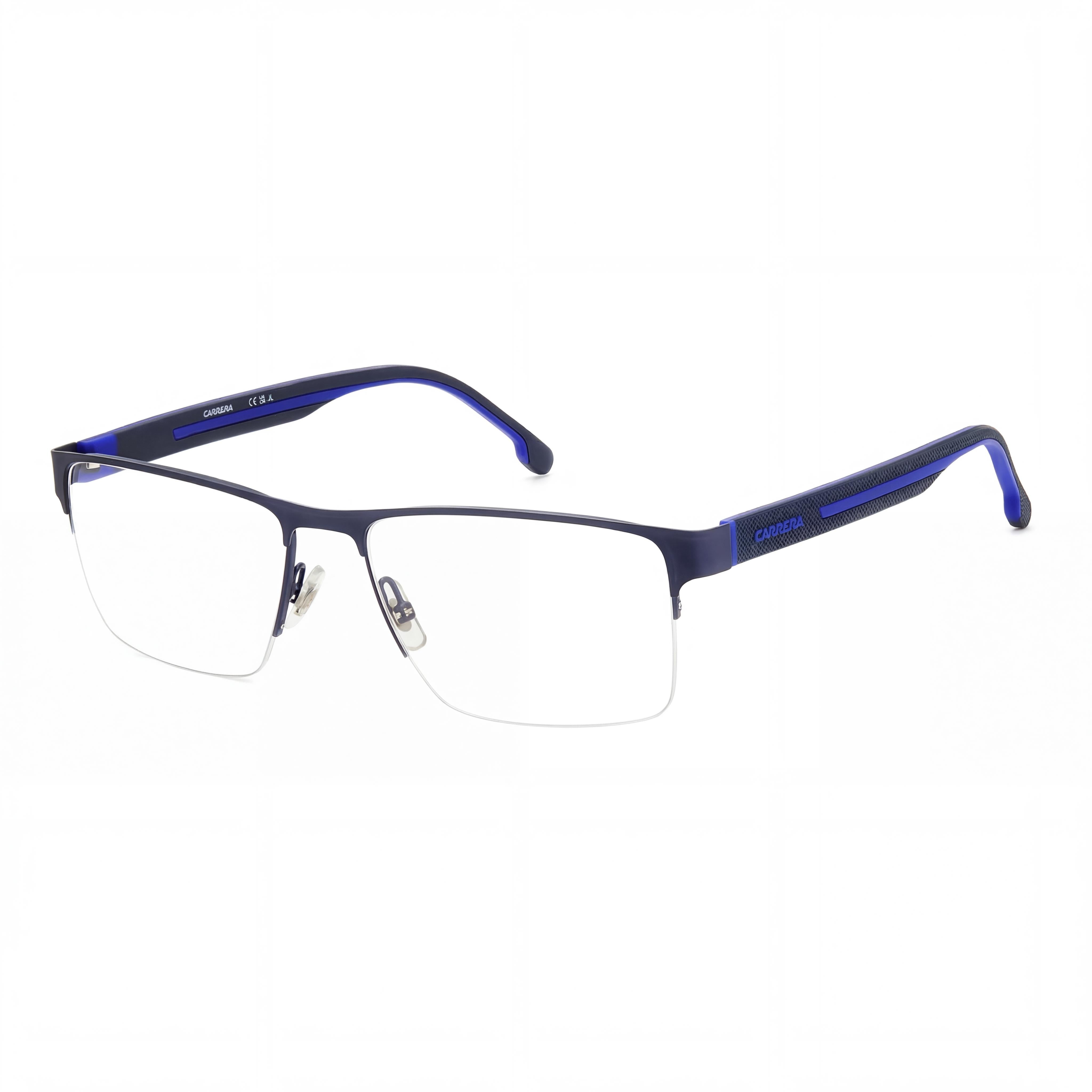 Carrera 8893 Unisex Stainless Steel Matte Blue Non-polarised Sunglasses 58mm, Photo 1