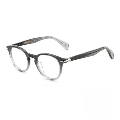 Gafas de sol de acetato de cristal sombreado negro modernas Rag & Bone para mujer 48mm