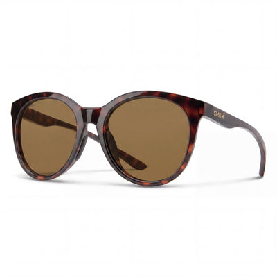 SMITH Bayside Unisex Tortoise Rilsan Clear Frame Sunglasses with Polarized ChromaPop Brown Lenses 54mm