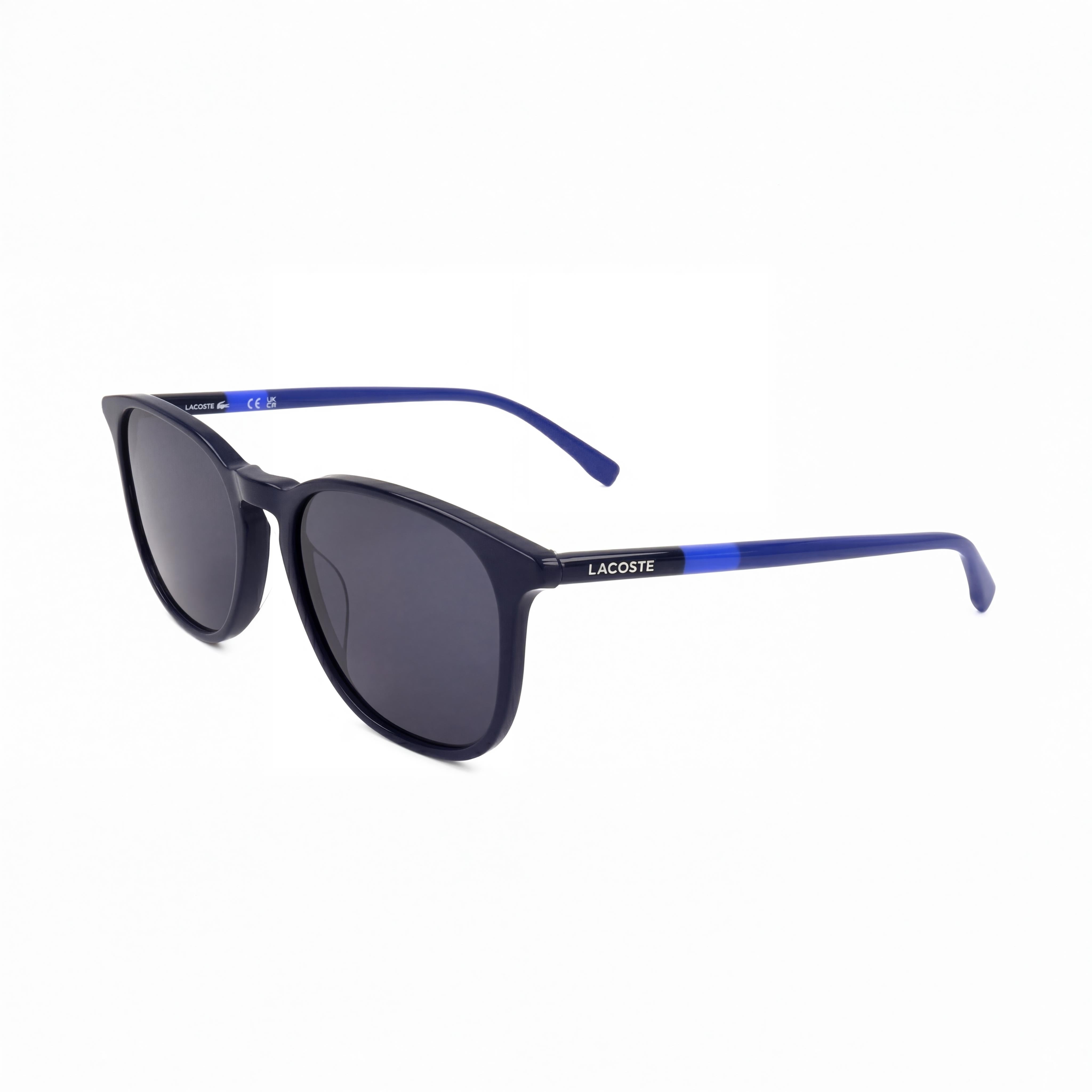 Gafas de sol unisex Lacoste Wayfarers de acetato azul gris oscuro con protección UV de 54 mm, Photo 1