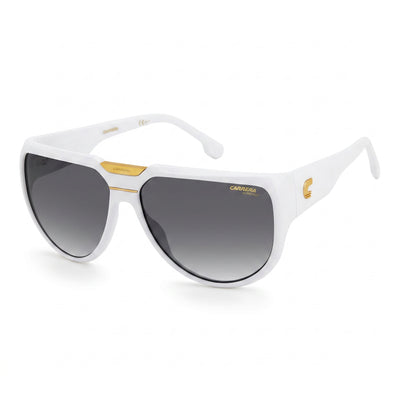 Gafas de Sol Rectangulares Unisex Carrera FLAGLAB 13 Blancas, 62 mm