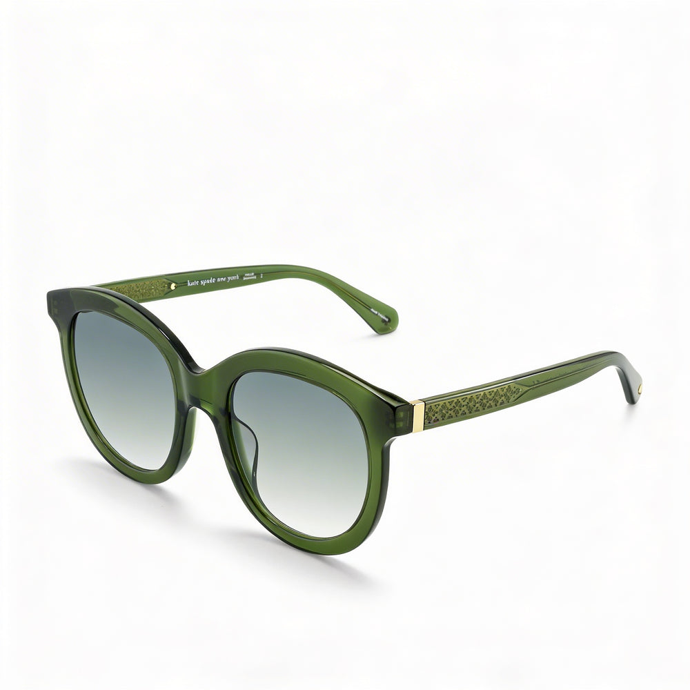 Kate Spade New York Lillian/G/S Women's Crystal Green Shaded Plastic, Crystal Green UV Protection Non-Polarized Sunglasses 53mm