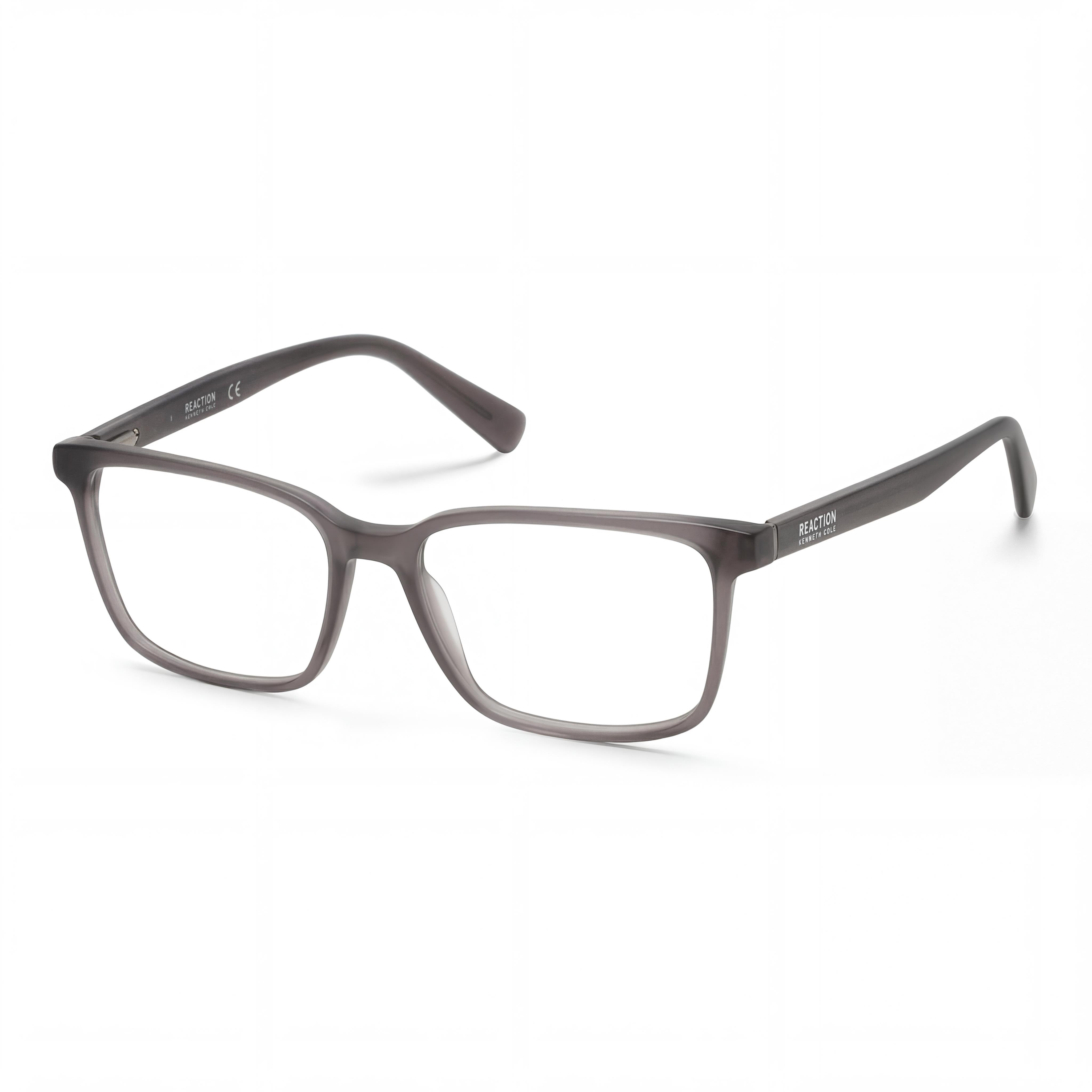 Kenneth Cole REACTION Kc0933 Men's Clear Lens Plastic Frame Eyeglasses Matte Grey 54mm, Photo 1