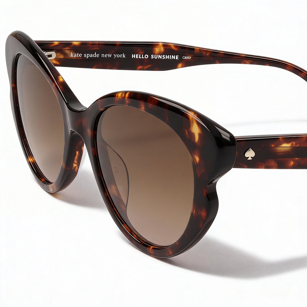 Kate Spade New York Casual Women's 53mm Havana Brown Shaded Plastic Frame Brown Shaded Gradient Lenses Sunglasses