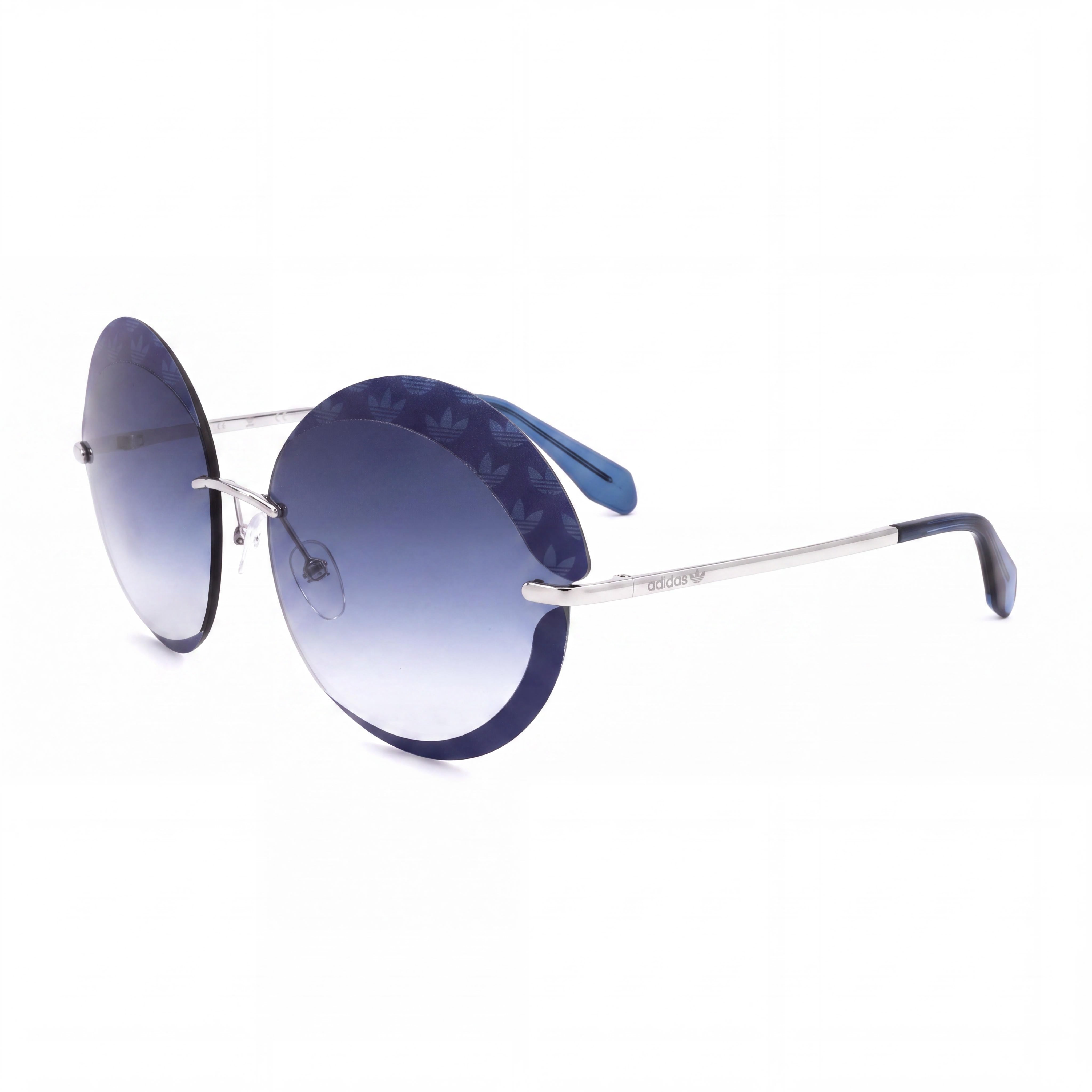 Gafas de sol adidas Originals Contemporáneo unisex con montura de metal azul, lentes azules y protección UV 67-17-135, Photo 1