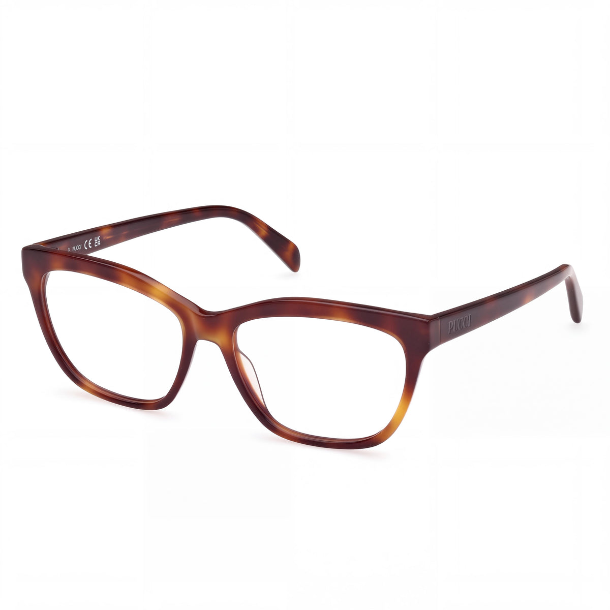 Gafas de sol para mujer Emilio Pucci EP5242 estilo MODERNO, montura de plástico color habana rubio, lentes de policarbonato, 56 mm, Photo 1