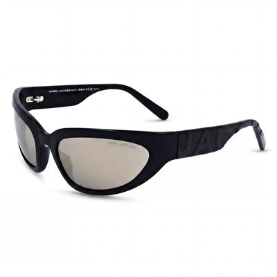 Marc Jacobs Casual Women's Sunglasses, Black Grey Cellulose Propionate Frame, Grey Bronze Mirror Non-Polarized Lenses, 61mm