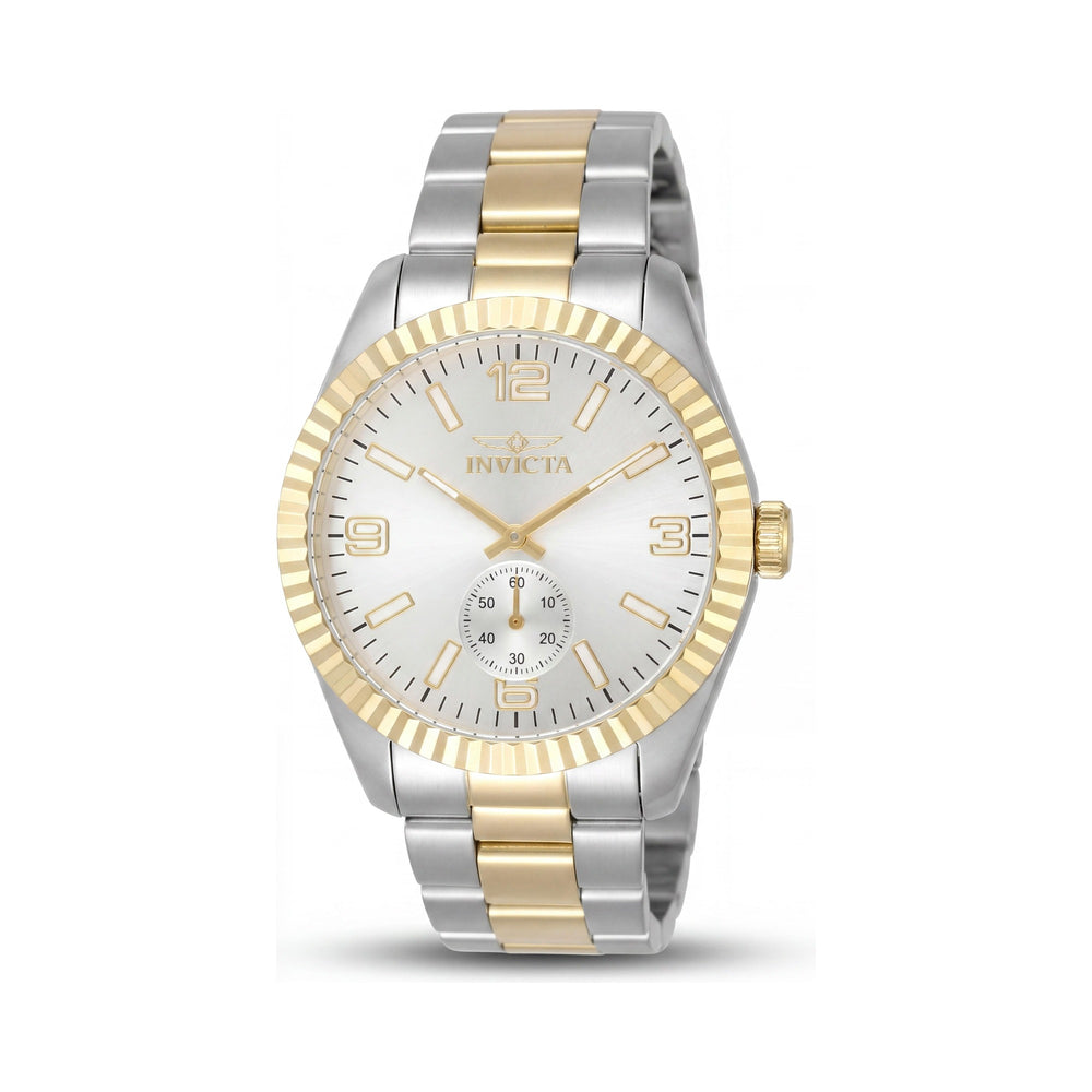 Invicta Specialty 49385 Men's Silver Stainless Steel Case & Bracelet Silver Dial Quartz 43mm Wrist Watch