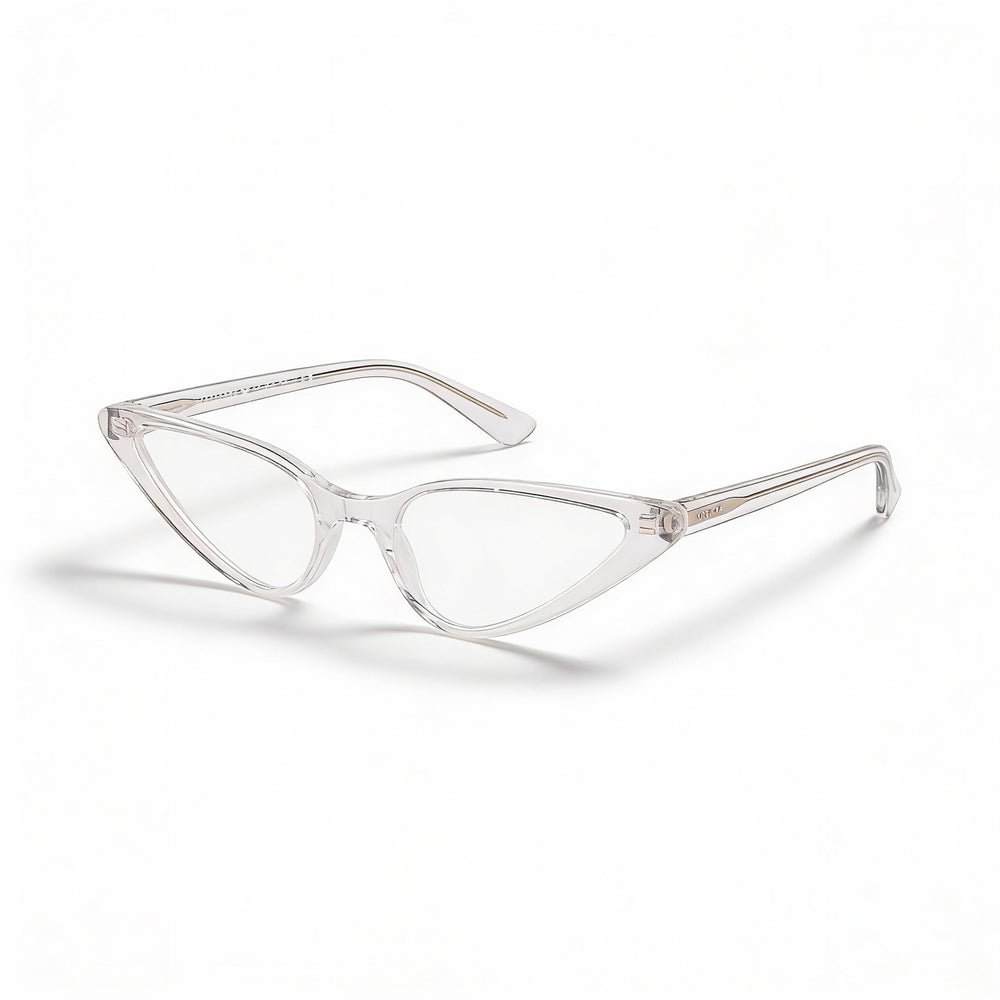 Vogue Eyewear Women's Vo5281 Cat Eye Eyeglass Frames, Transparent Acetate, 51mm