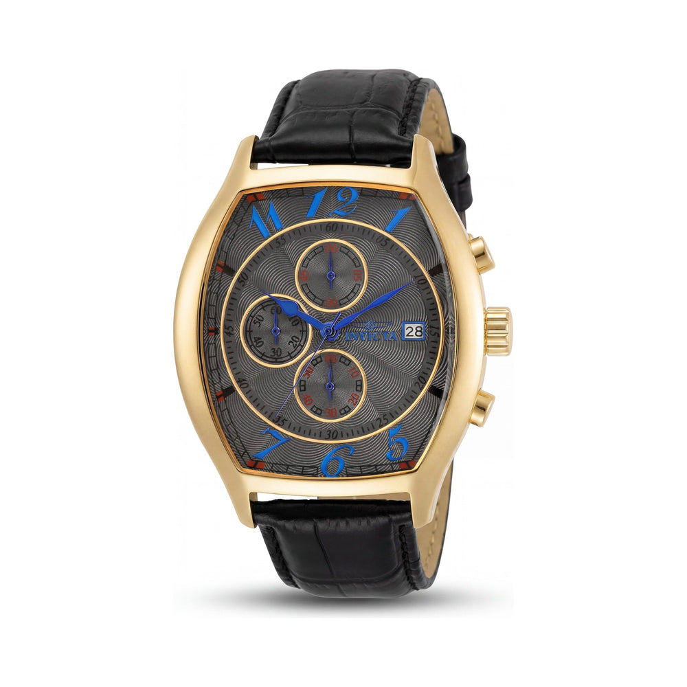 Invicta Men's Specialty 34015 Cronógrafo Cuarzo Reloj de Acero Inoxidable Negro con Esfera Gris, 43mm