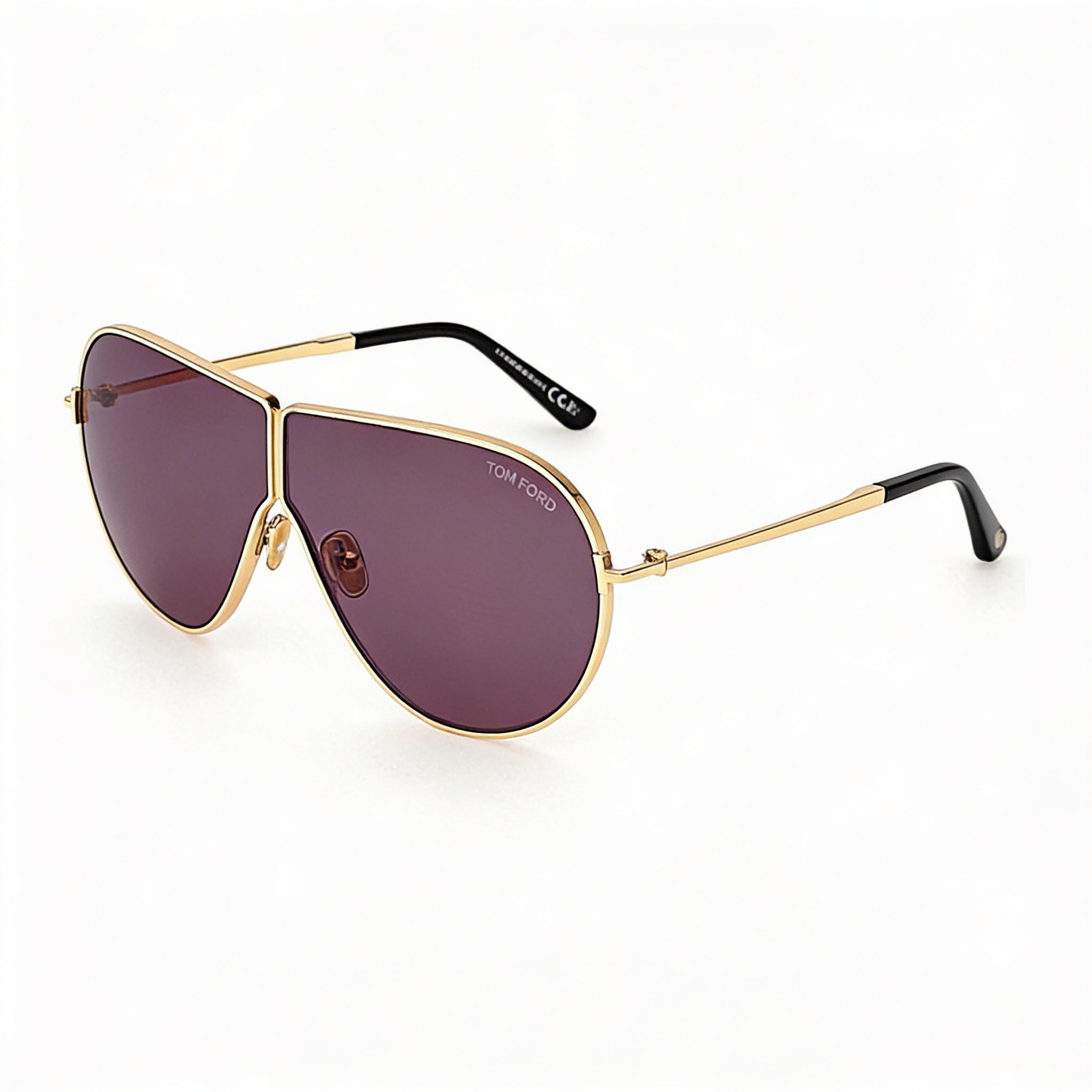 Gafas de sol Tom Ford KEATING FT1158 para mujer, metal oro oscuro brillante, sin polarizar, protección UV, gris oscuro ahumado 71, Photo 1