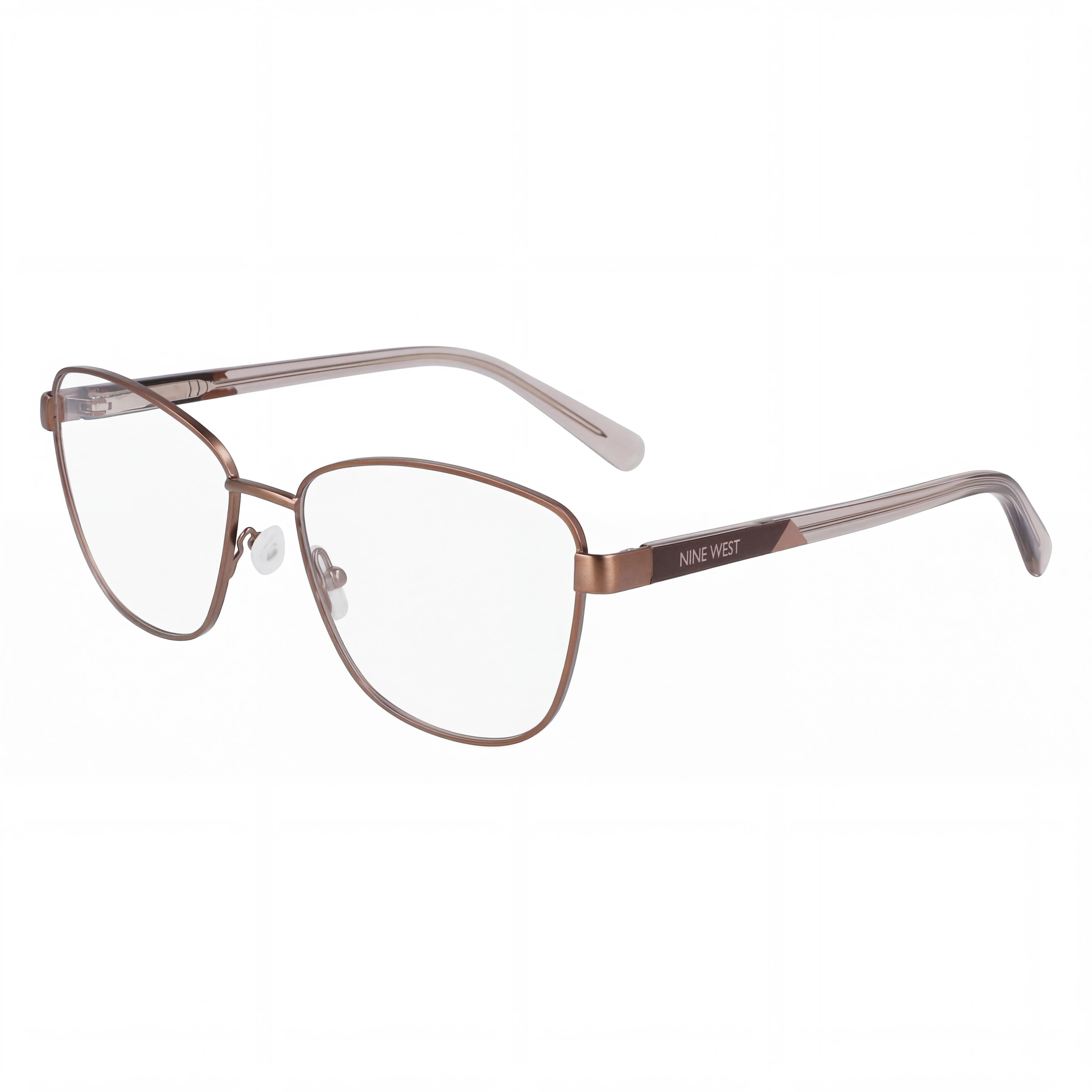 Nine West Classic Men's Brown Acetate Frame Eyeglasses with Multicolor Polycarbonate Lenses 55-16-140, Photo 1