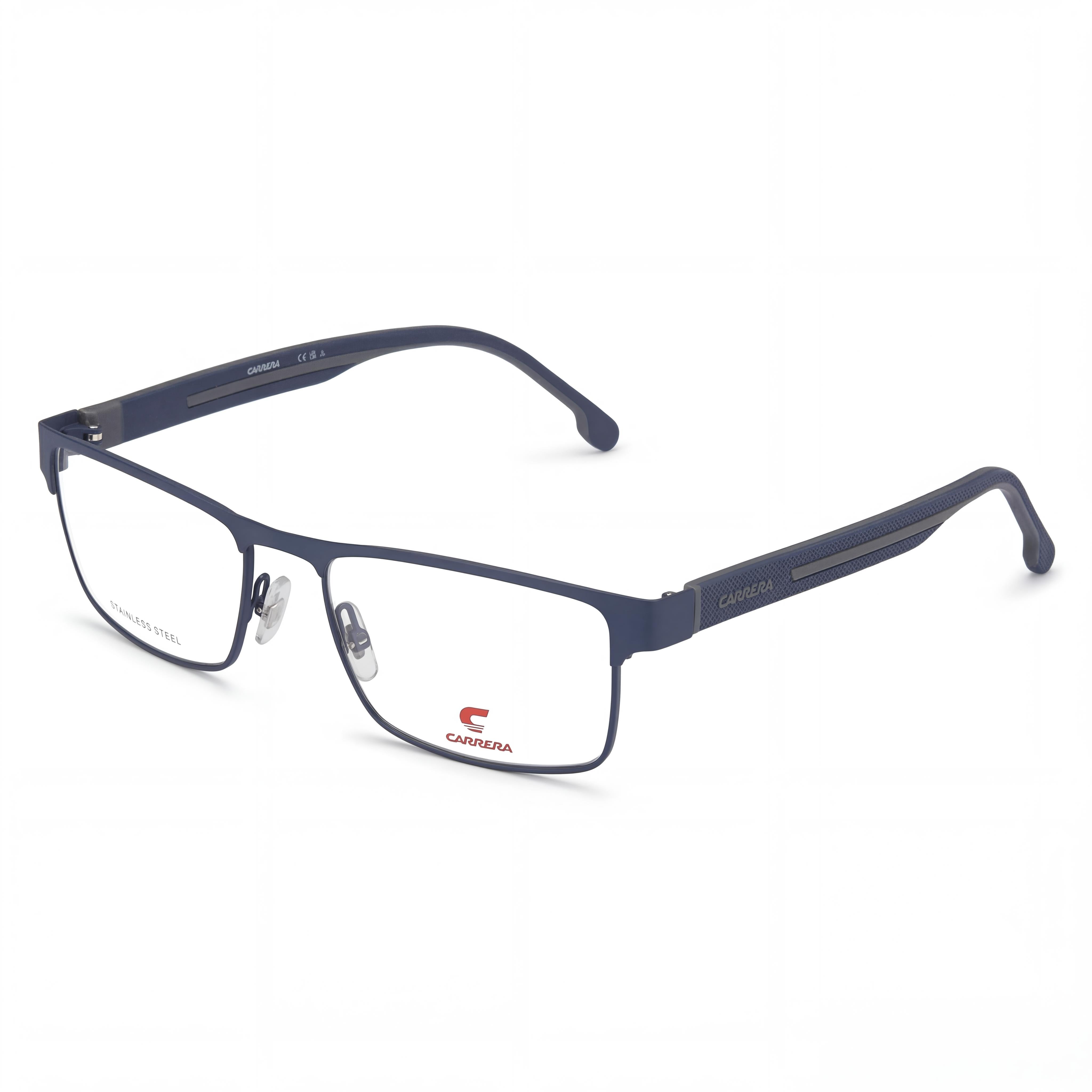 Carrera 8884 Gafas Unisex con Montura de Acero Aleado Azul Gris Mate y Lentes de Policarbonato, Ancho de Lente 55mm, Photo 1